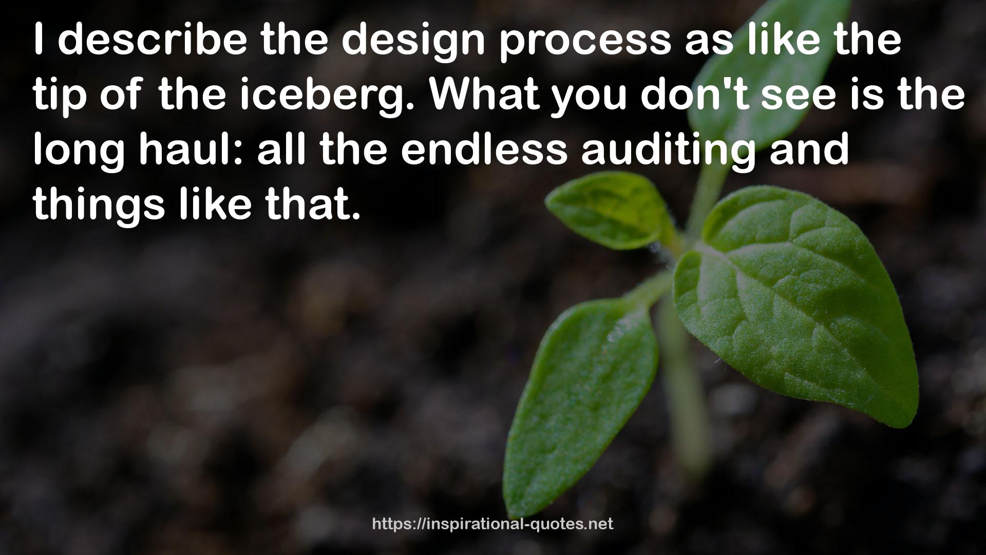 the design process  QUOTES