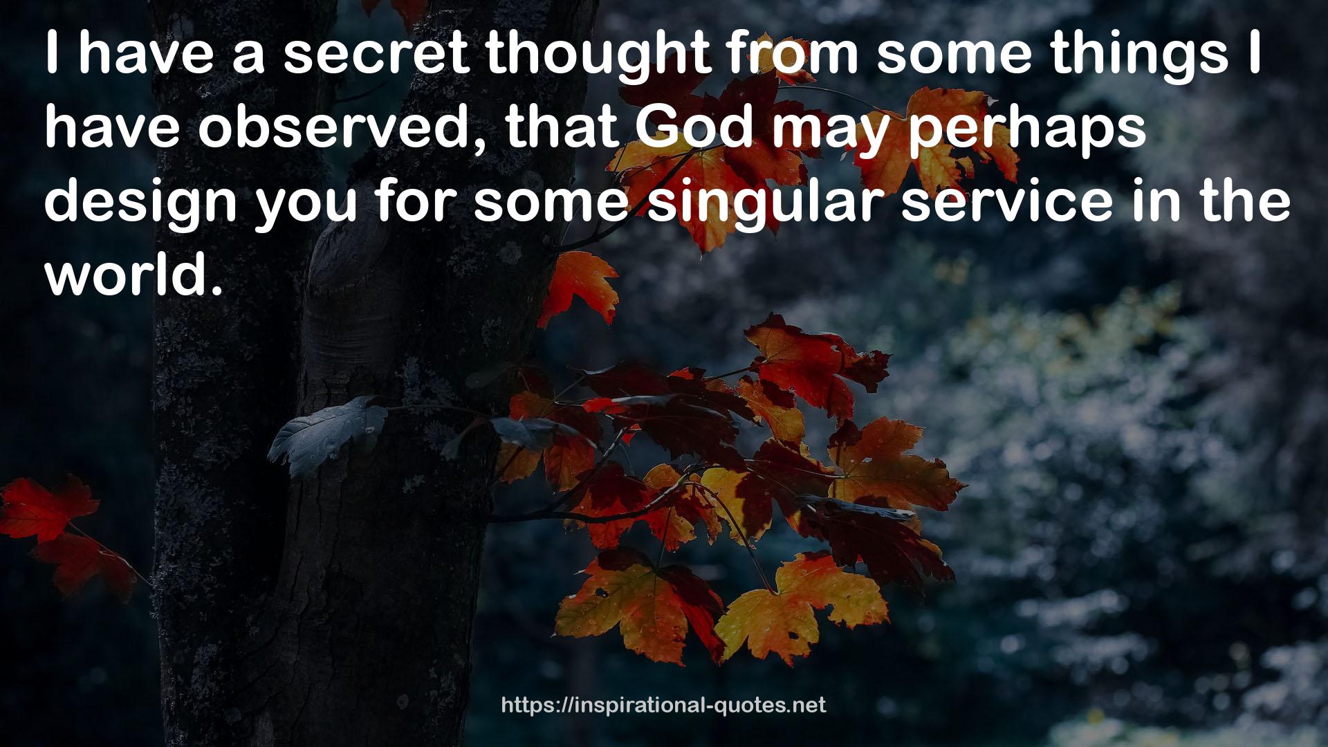 some singular service  QUOTES