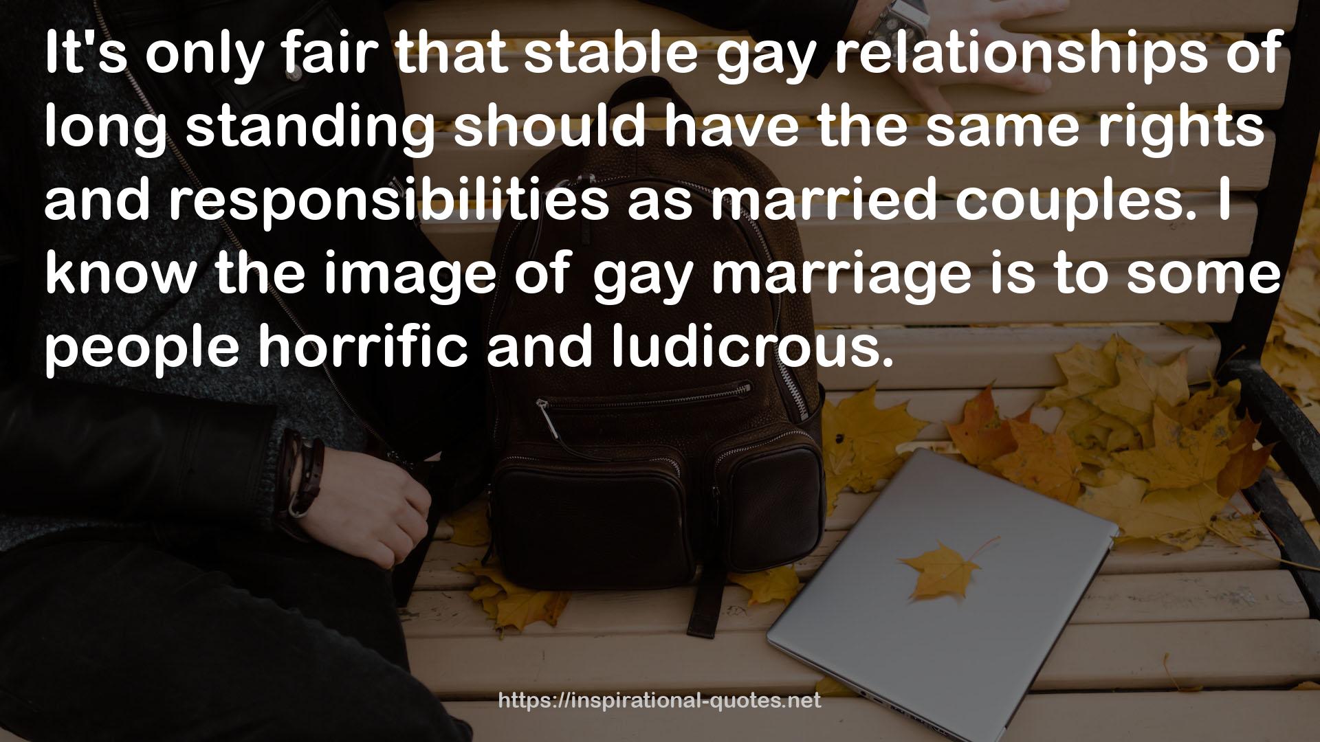 stable gay relationships  QUOTES