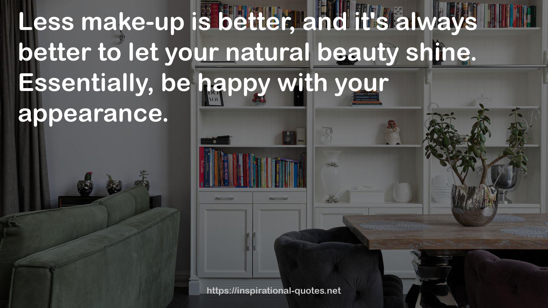 your natural beauty  QUOTES