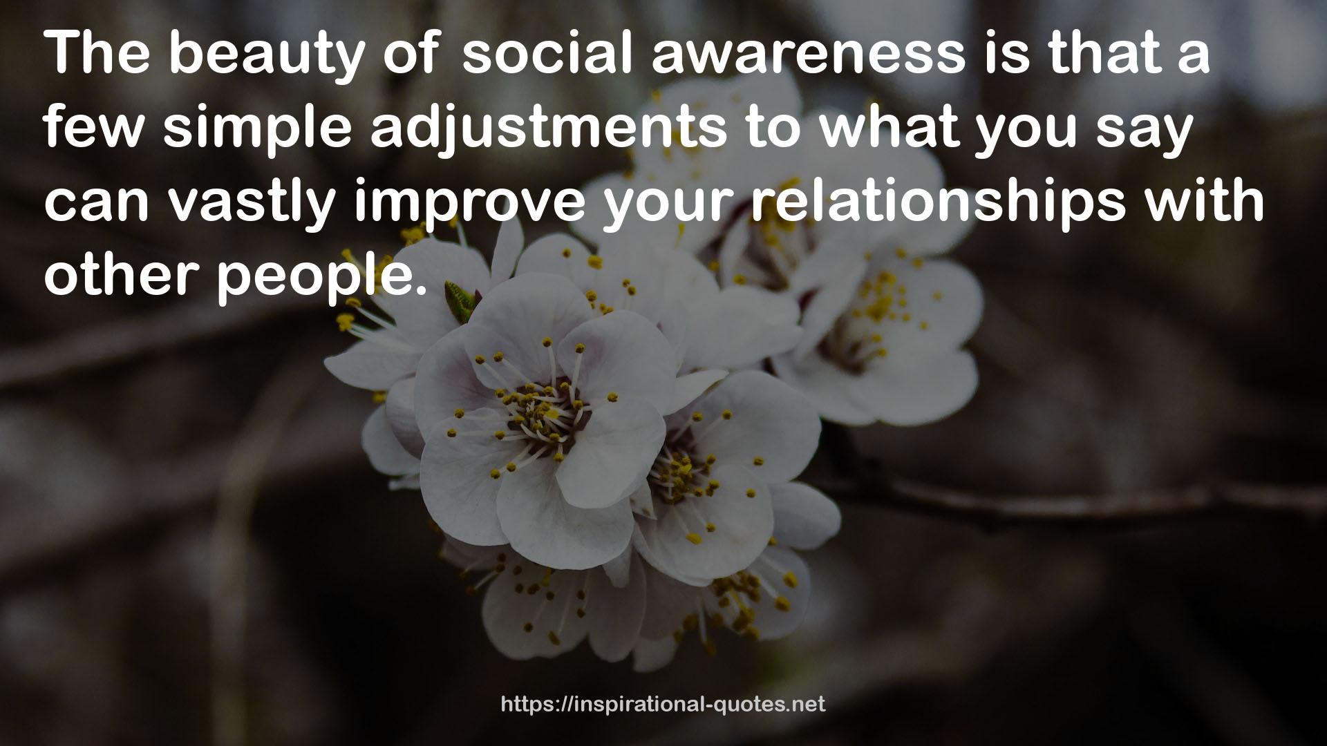 social awareness  QUOTES