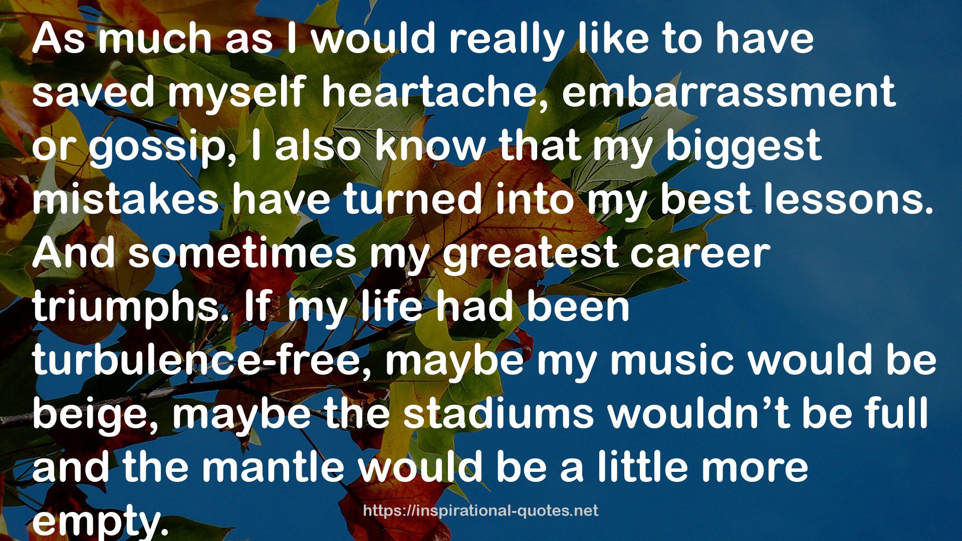the stadiums  QUOTES