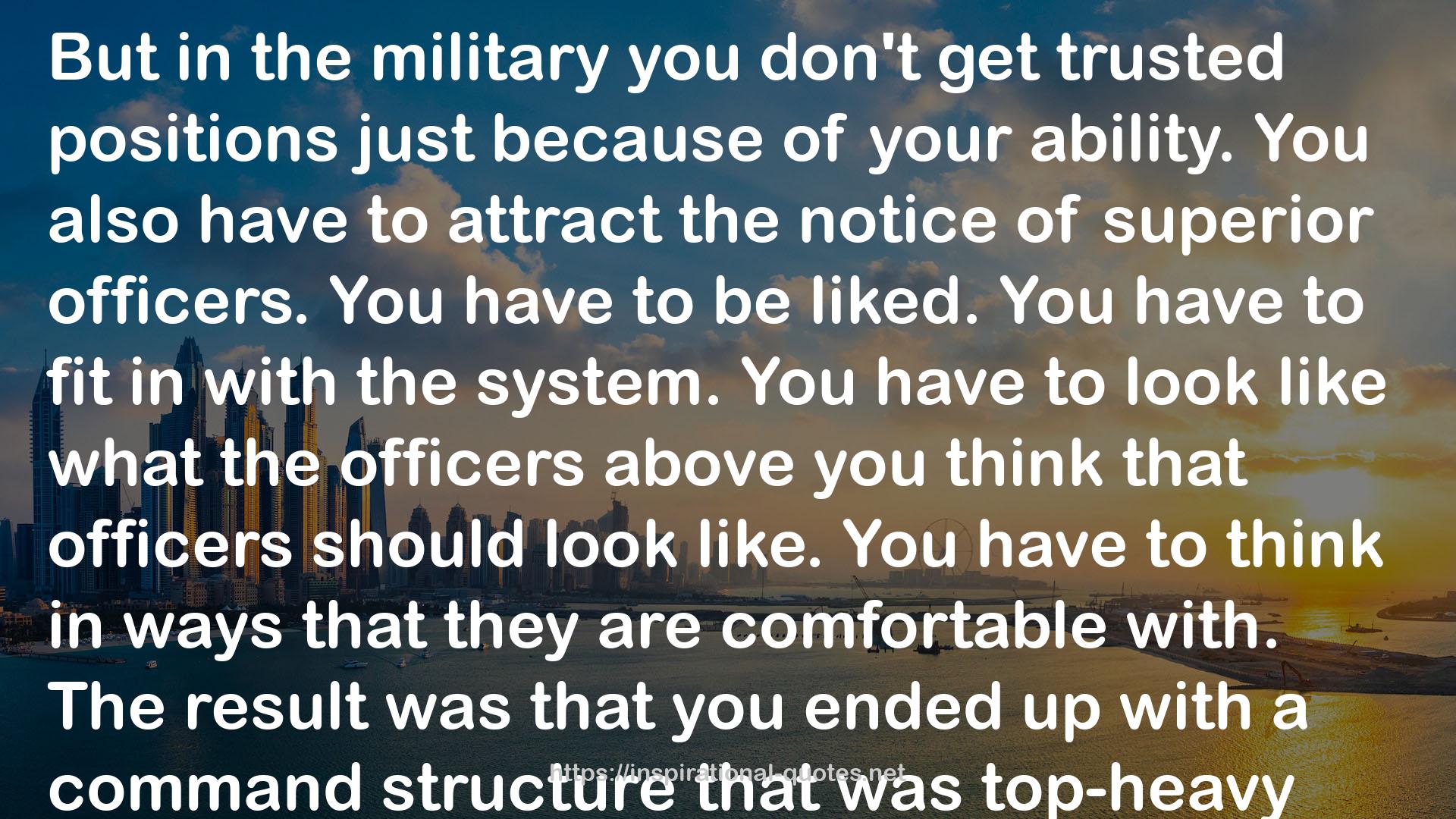 the military  QUOTES