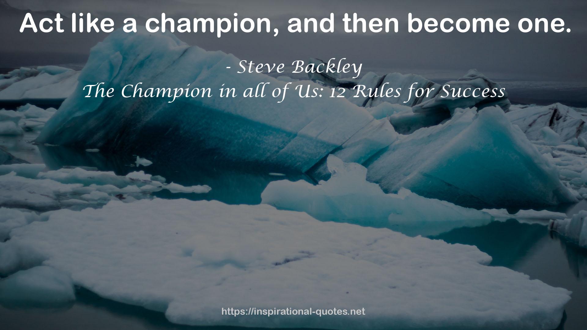 a champion  QUOTES