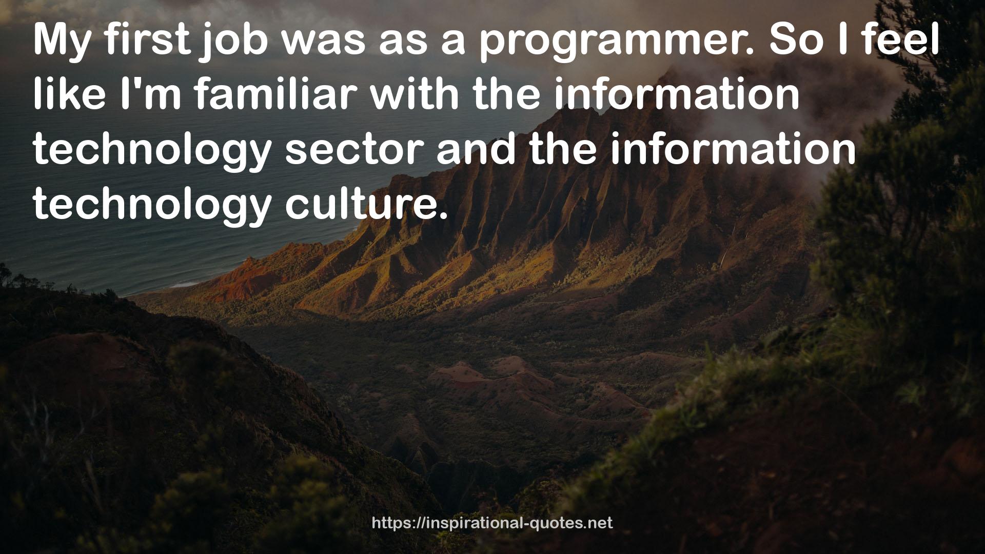 the information technology sector  QUOTES