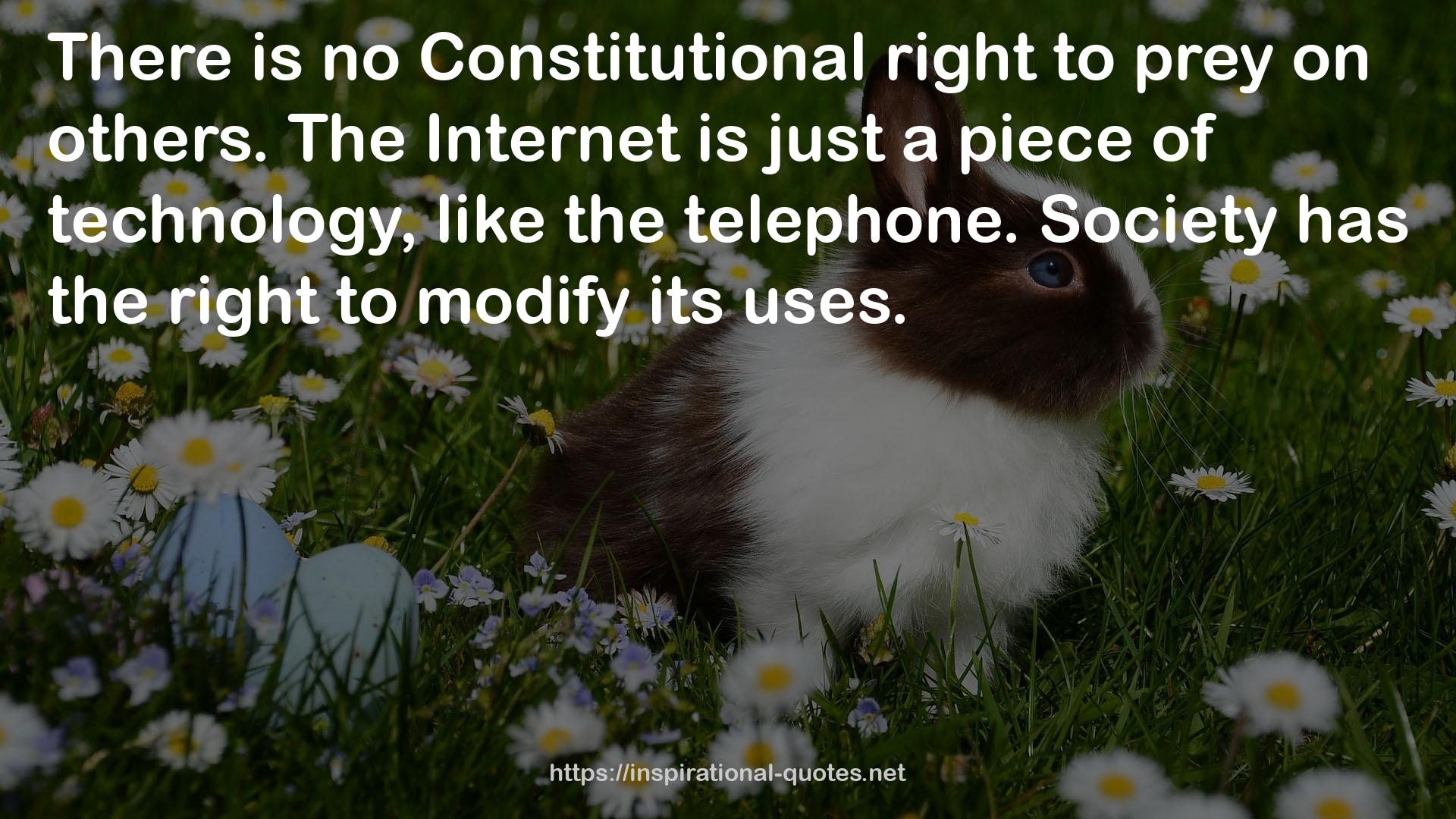 no Constitutional right  QUOTES