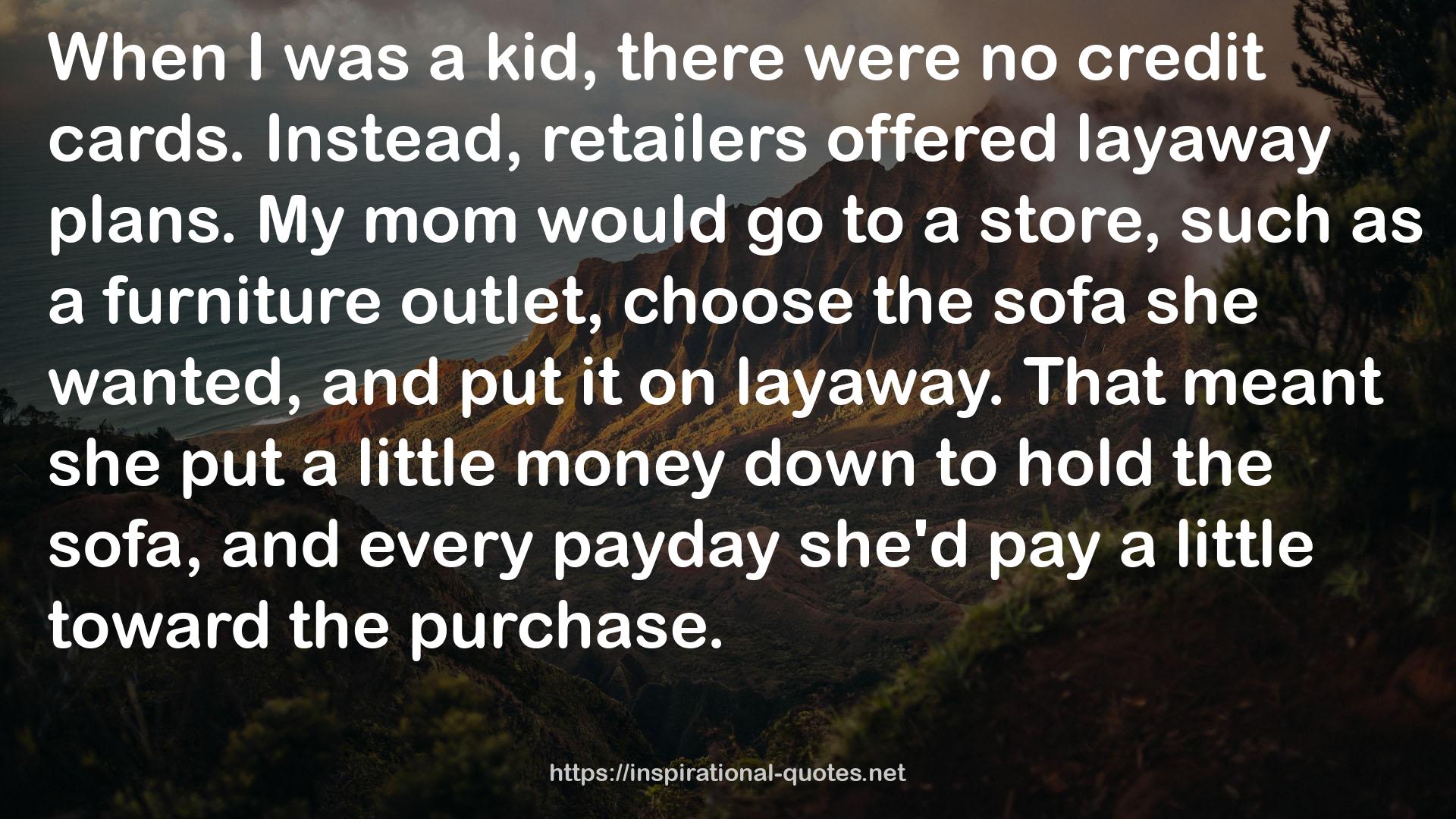 layaway  QUOTES