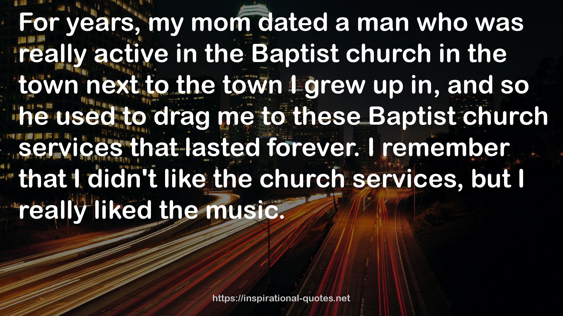 the Baptist church  QUOTES