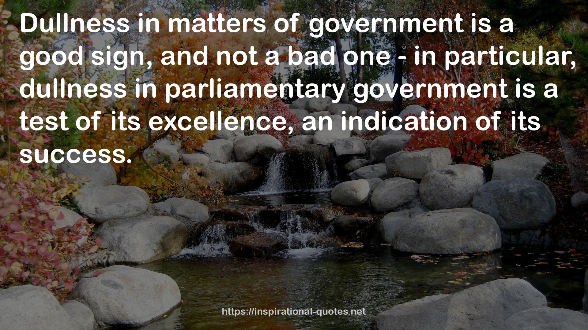 parliamentary government  QUOTES