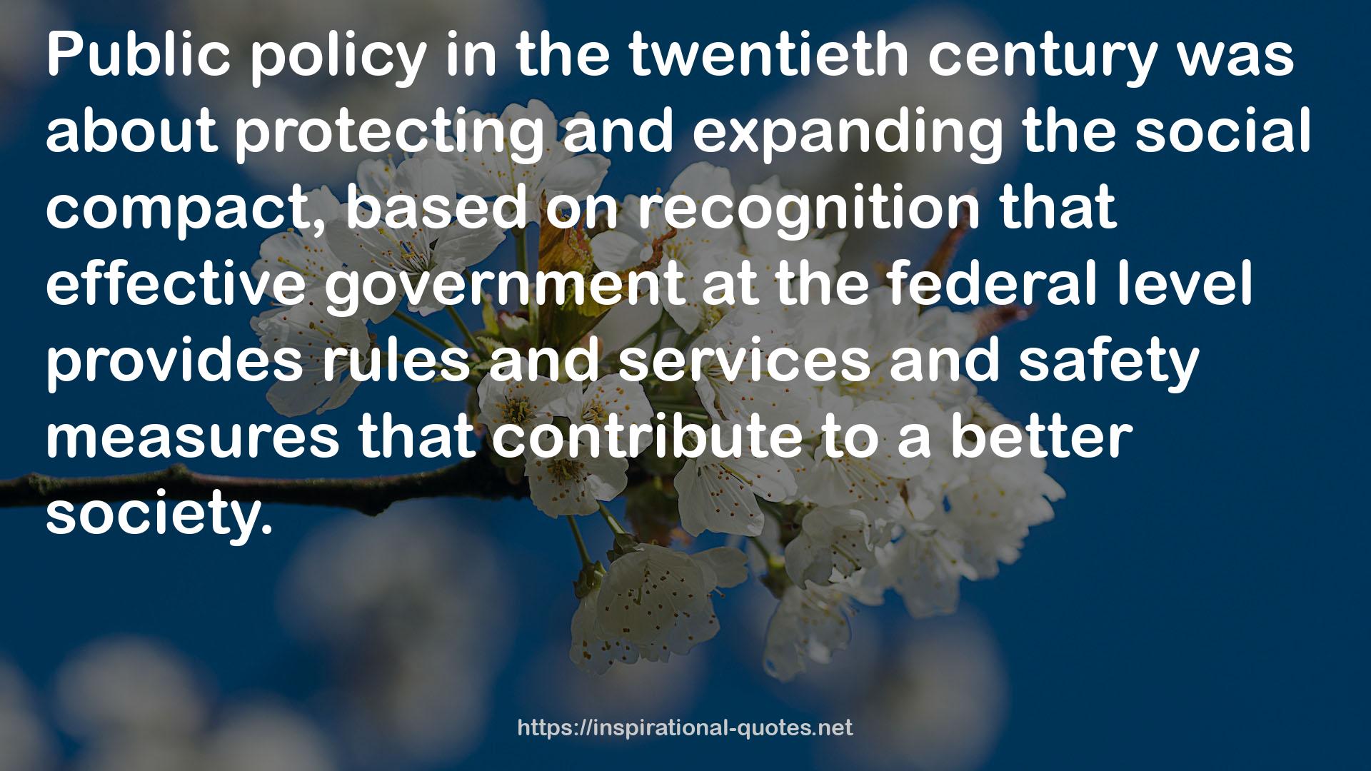 the federal level  QUOTES