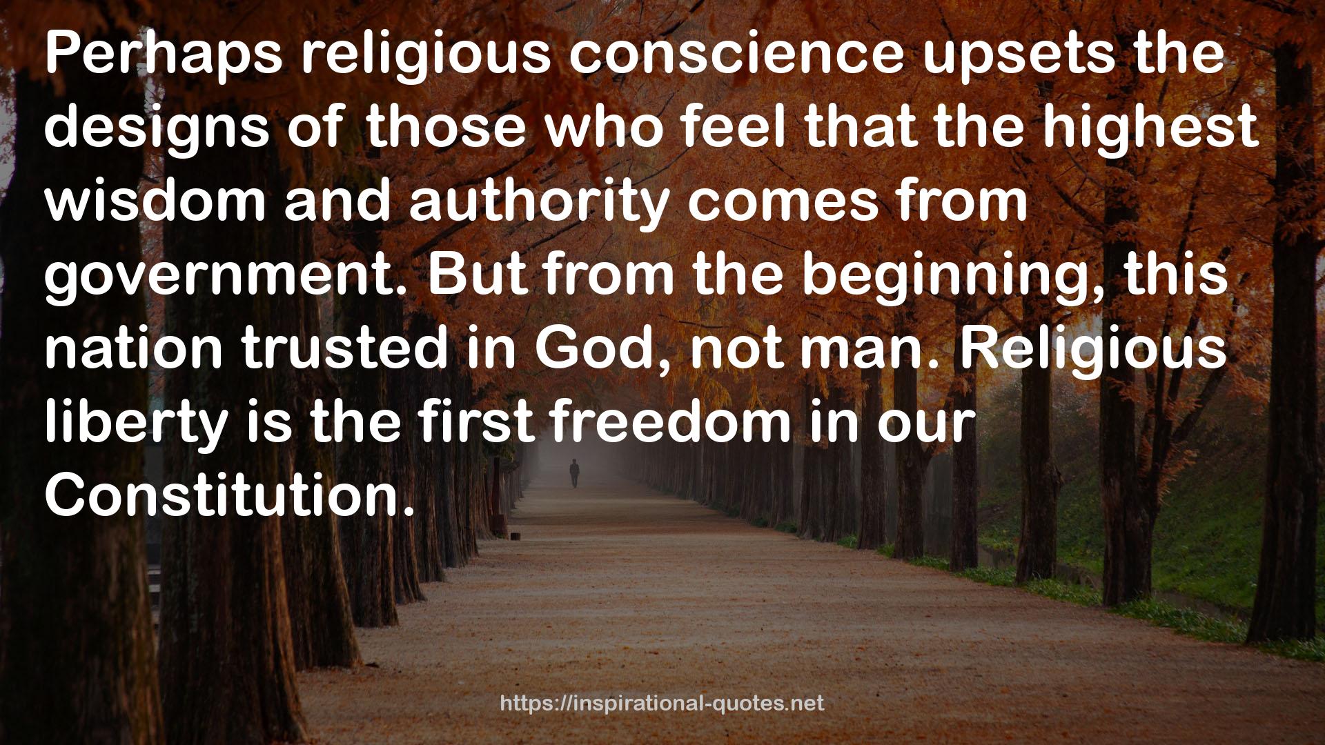 religious conscience  QUOTES
