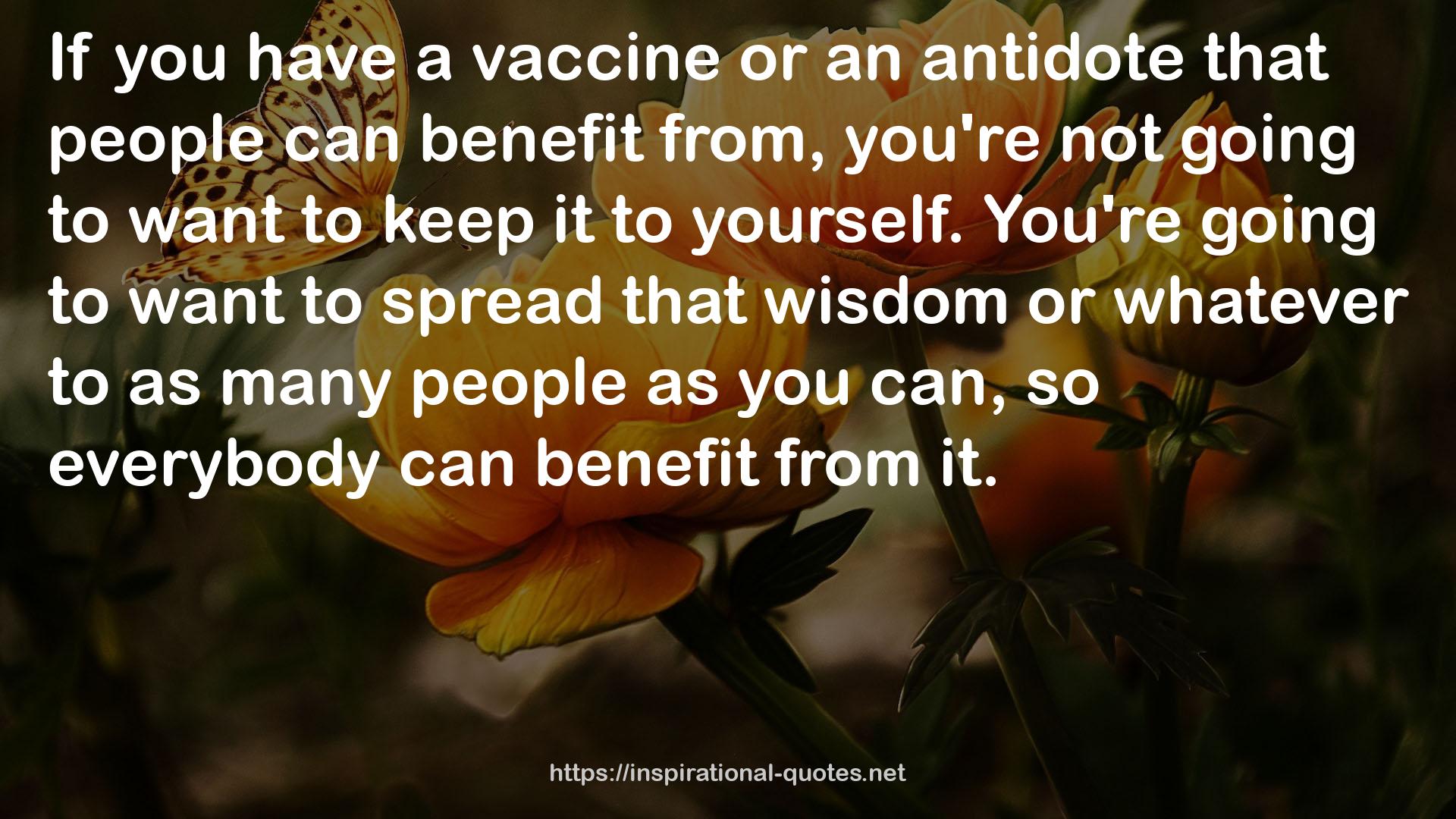 an antidote  QUOTES