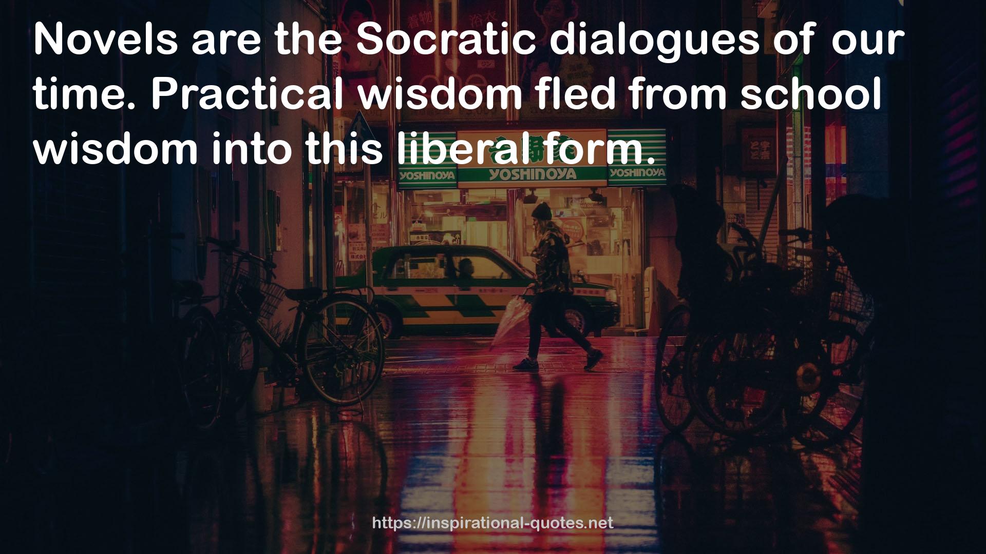 the Socratic dialogues  QUOTES