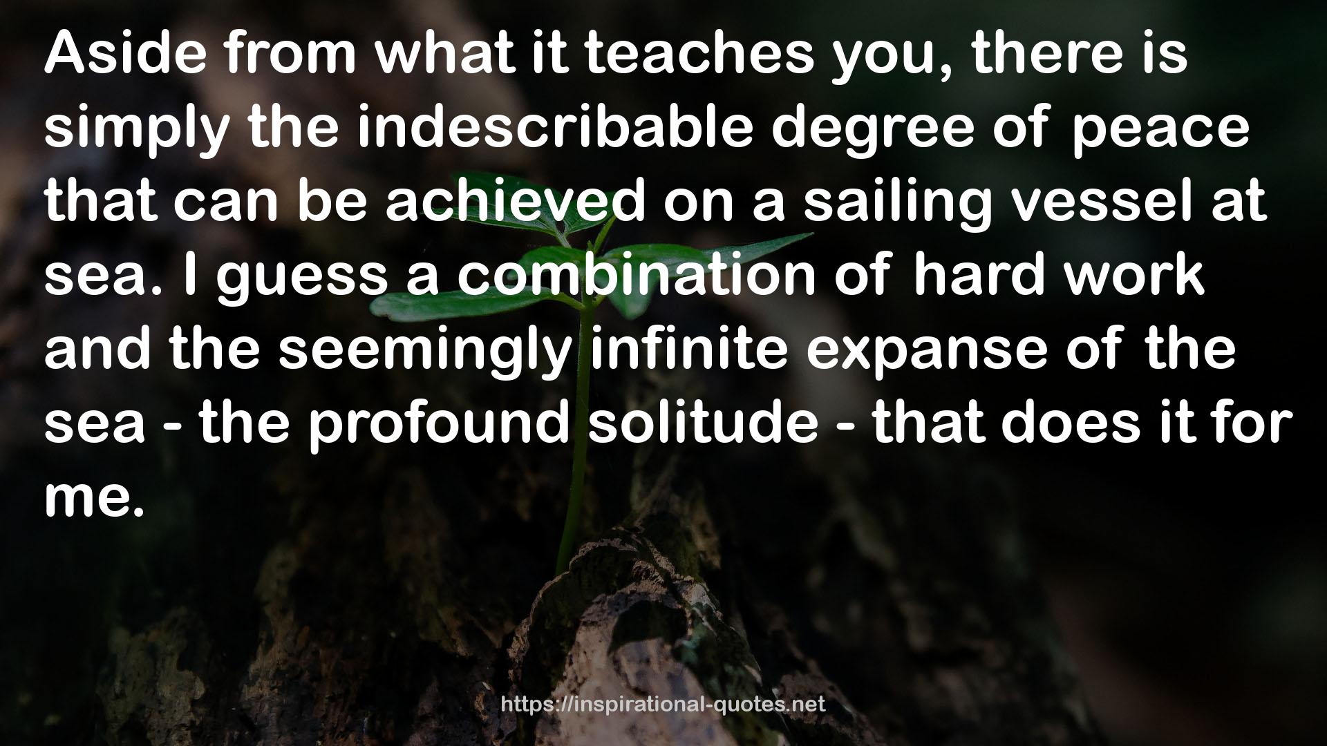 the profound solitude  QUOTES