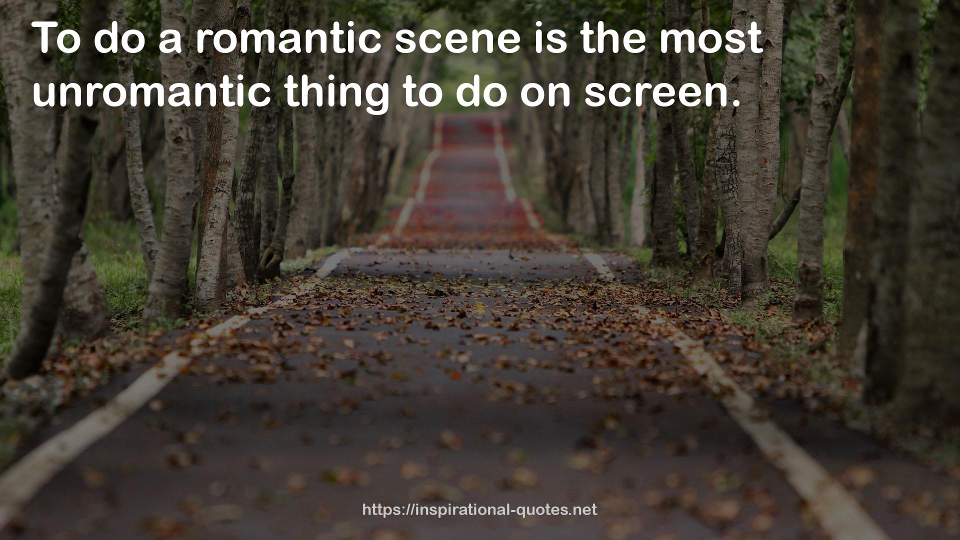 a romantic scene  QUOTES
