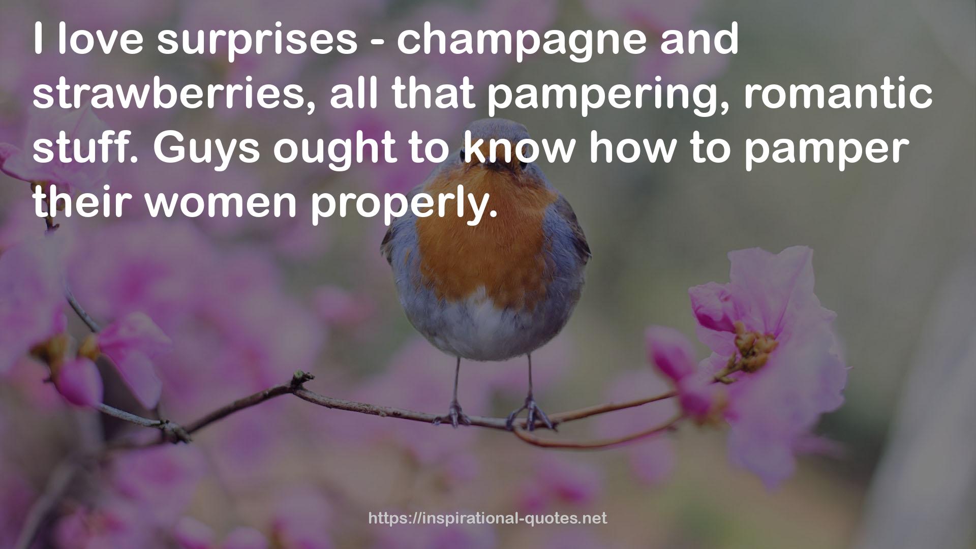 surprises - champagne  QUOTES