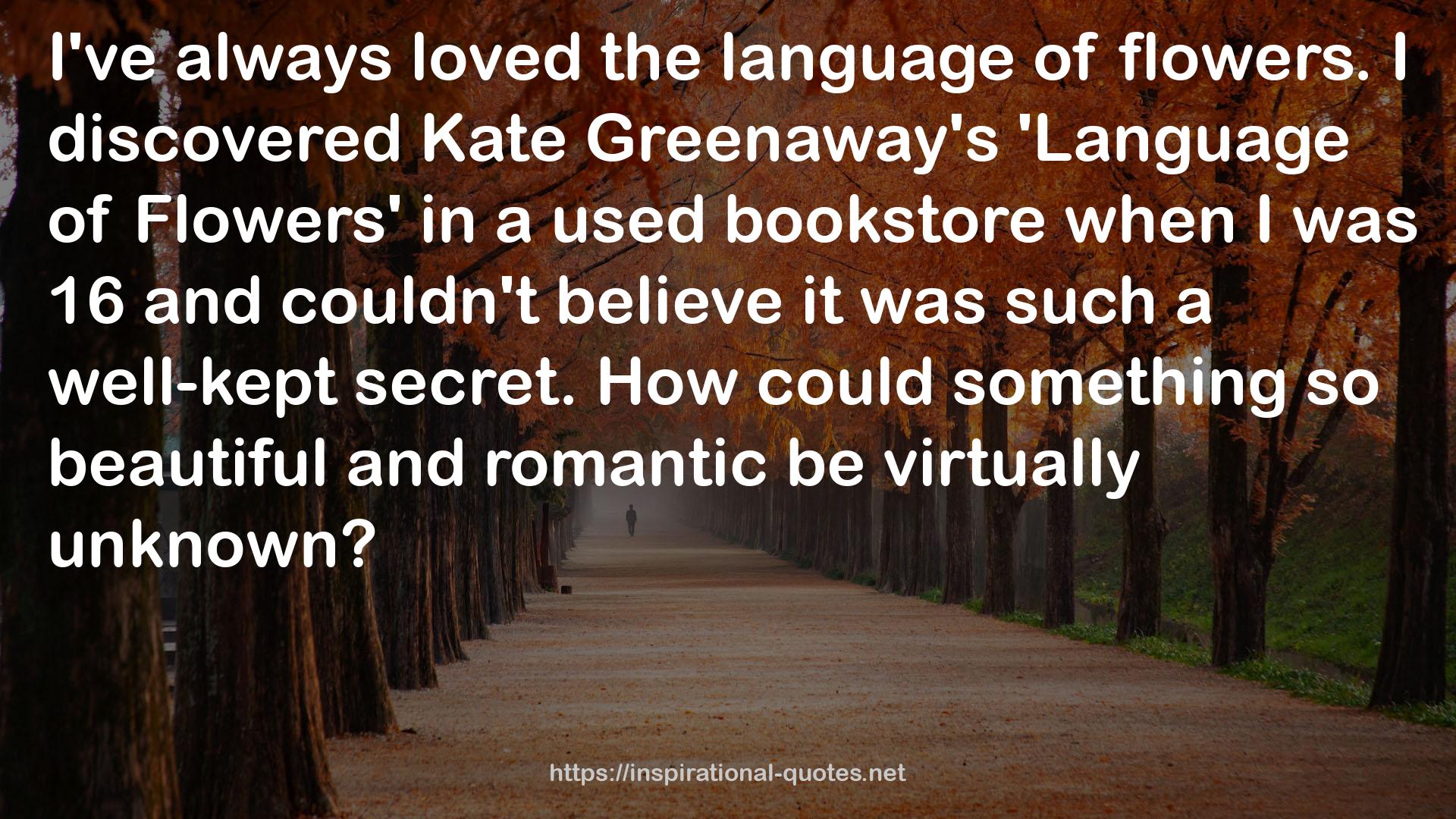 Kate Greenaway's 'Language  QUOTES