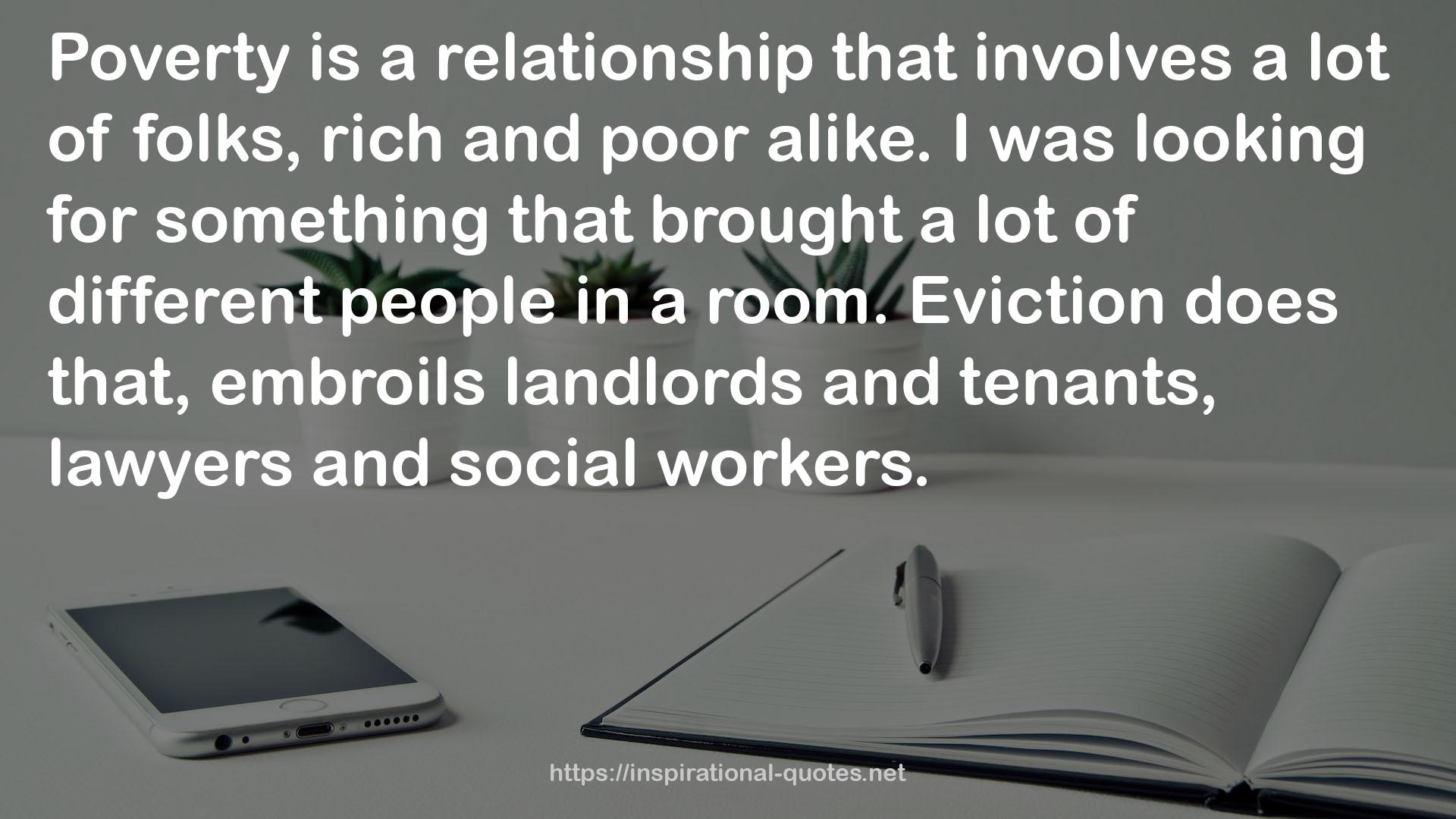 embroils landlords  QUOTES