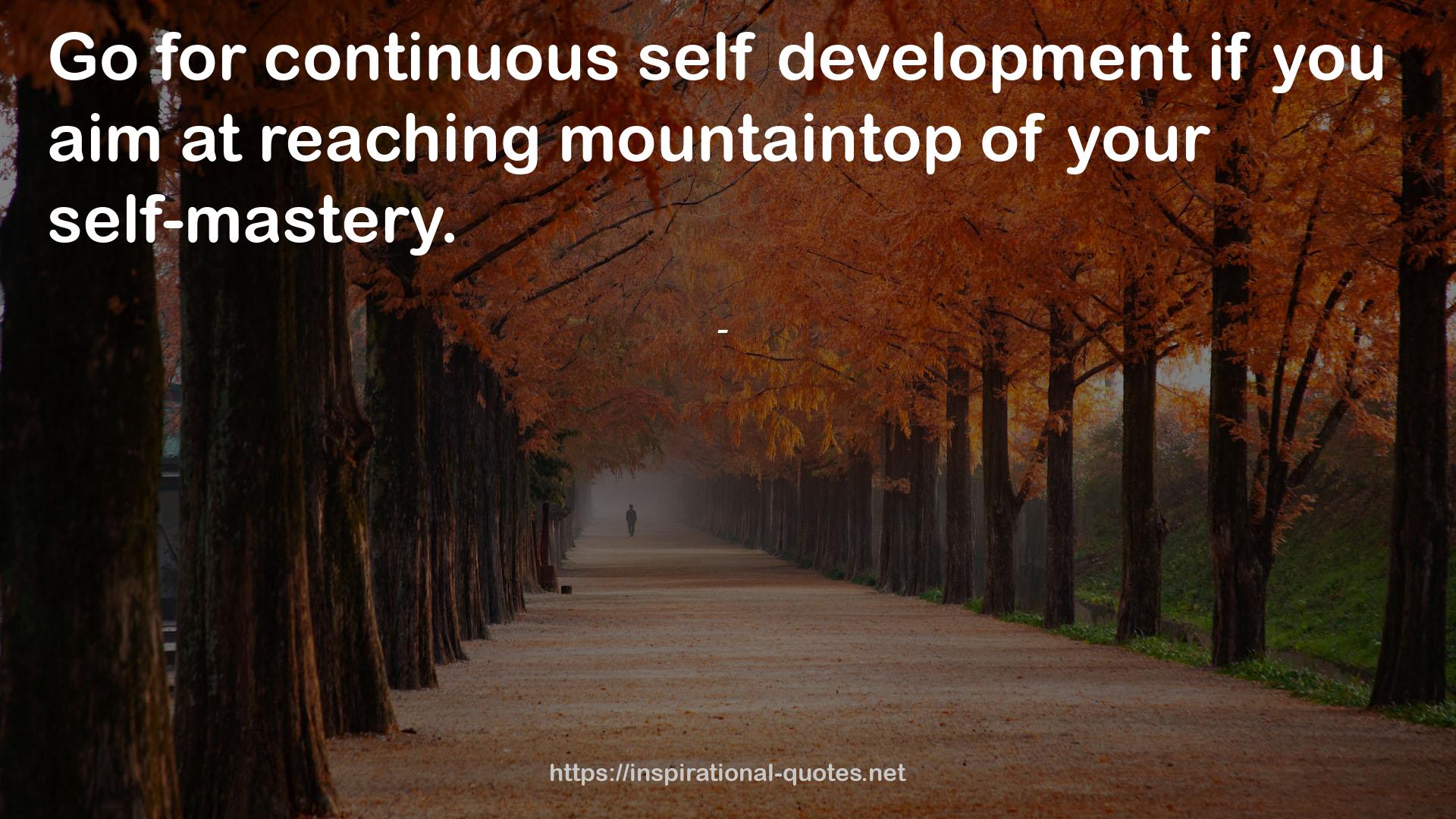 continuous self development  QUOTES