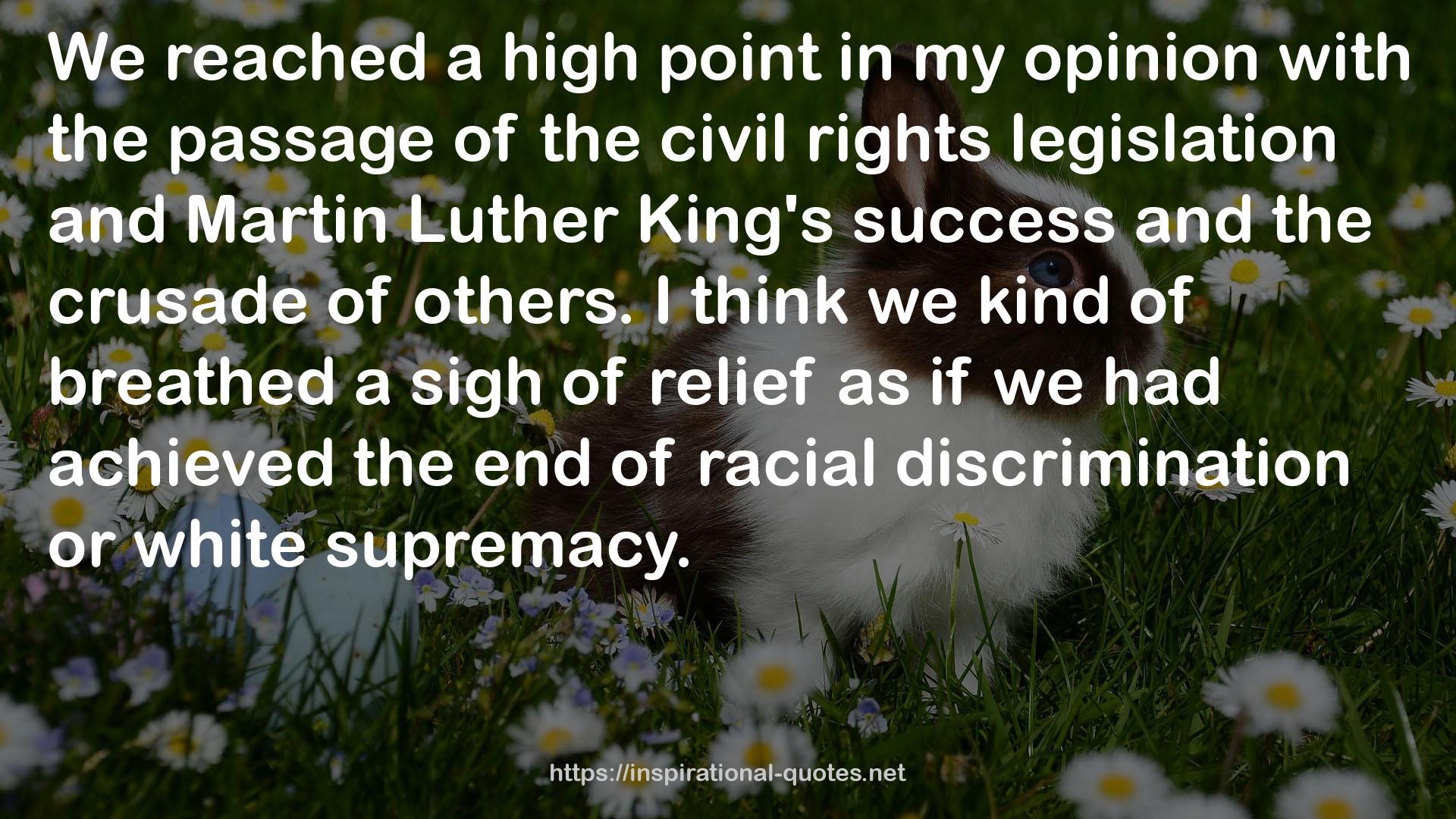 the civil rights legislation  QUOTES