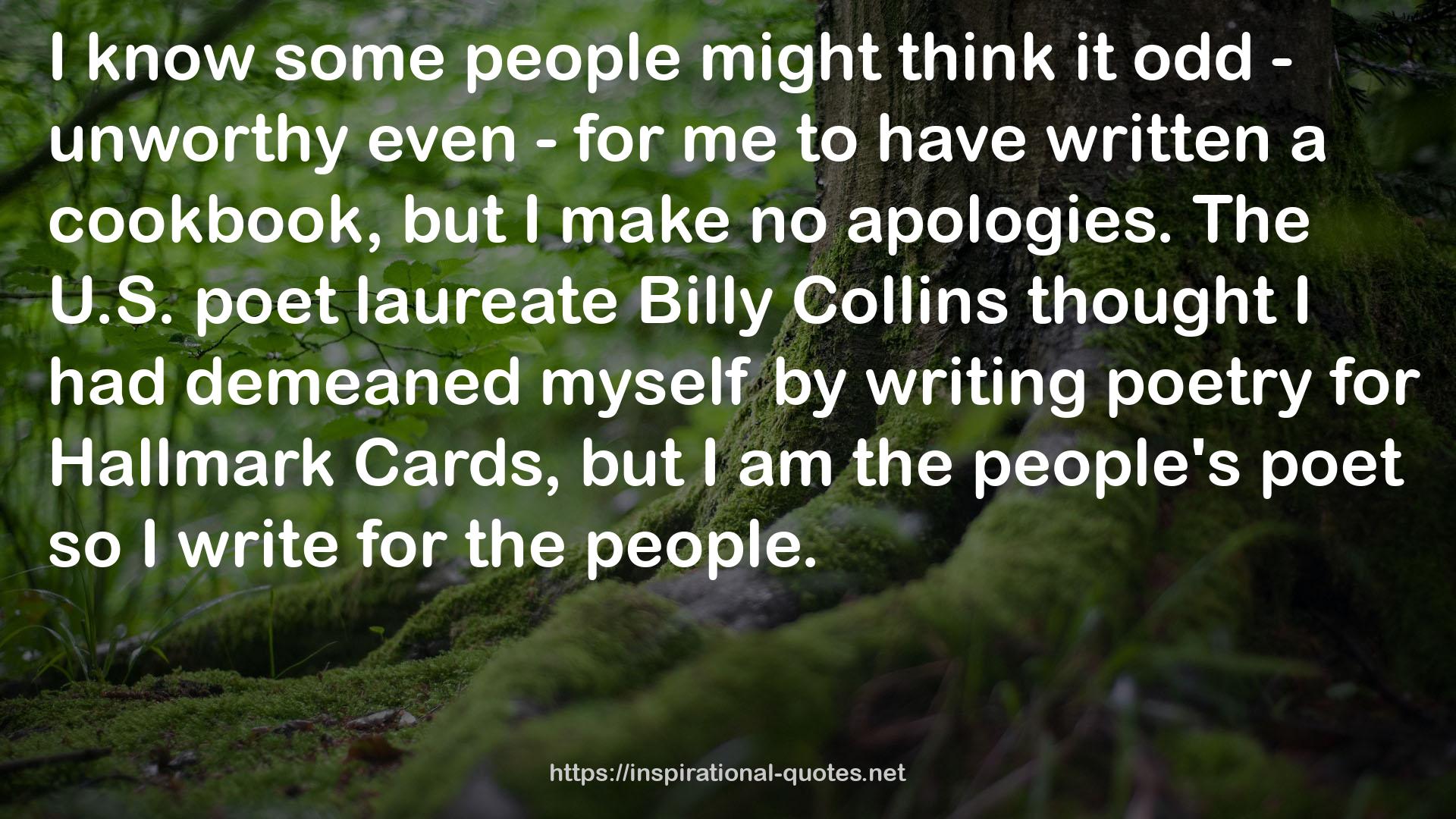 The U.S. poet laureate  QUOTES