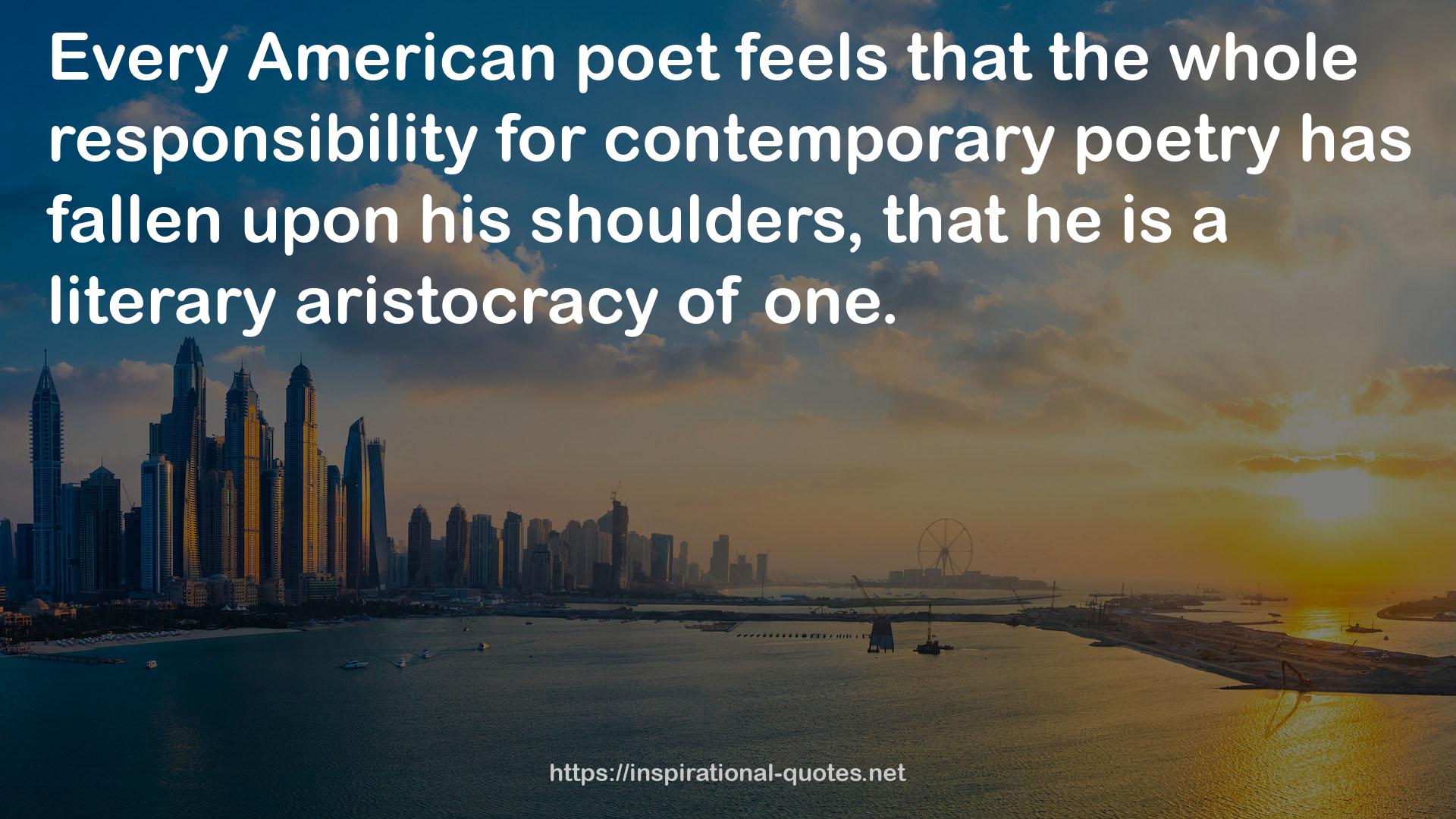 contemporary poetry  QUOTES