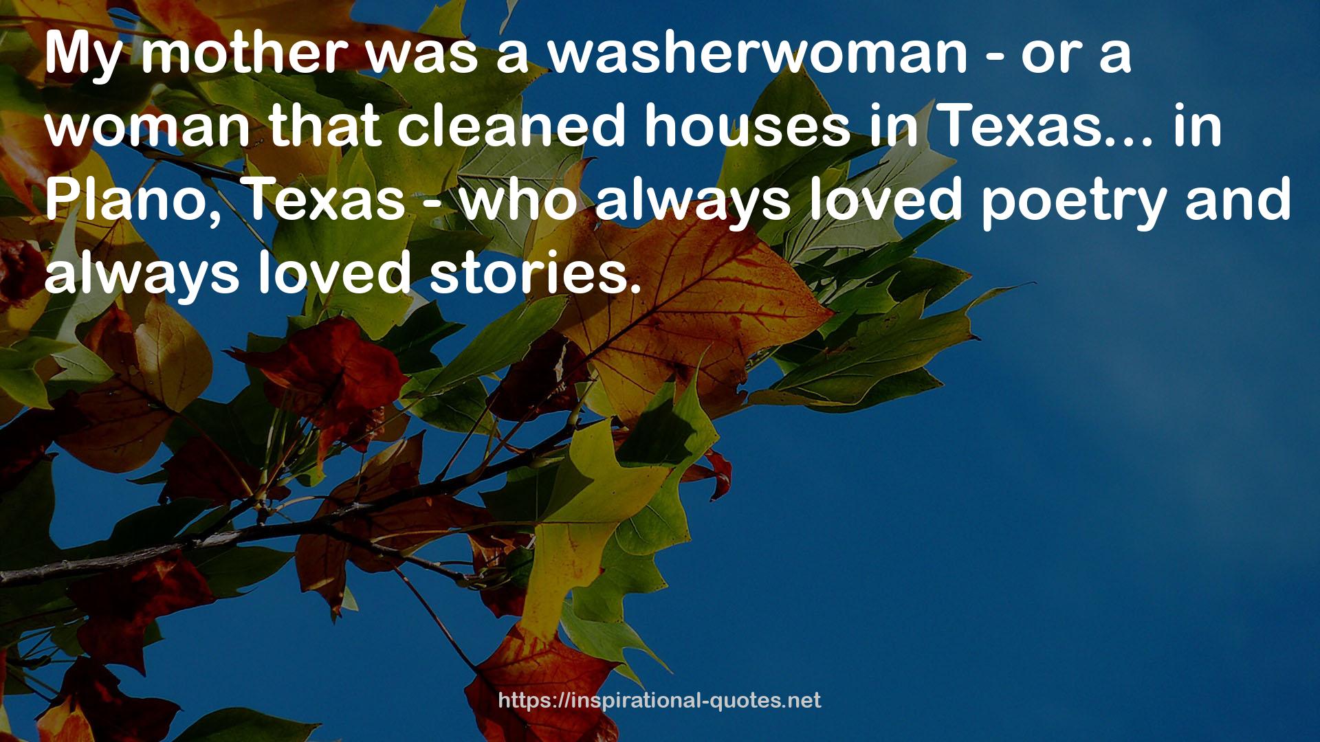 washerwoman  QUOTES