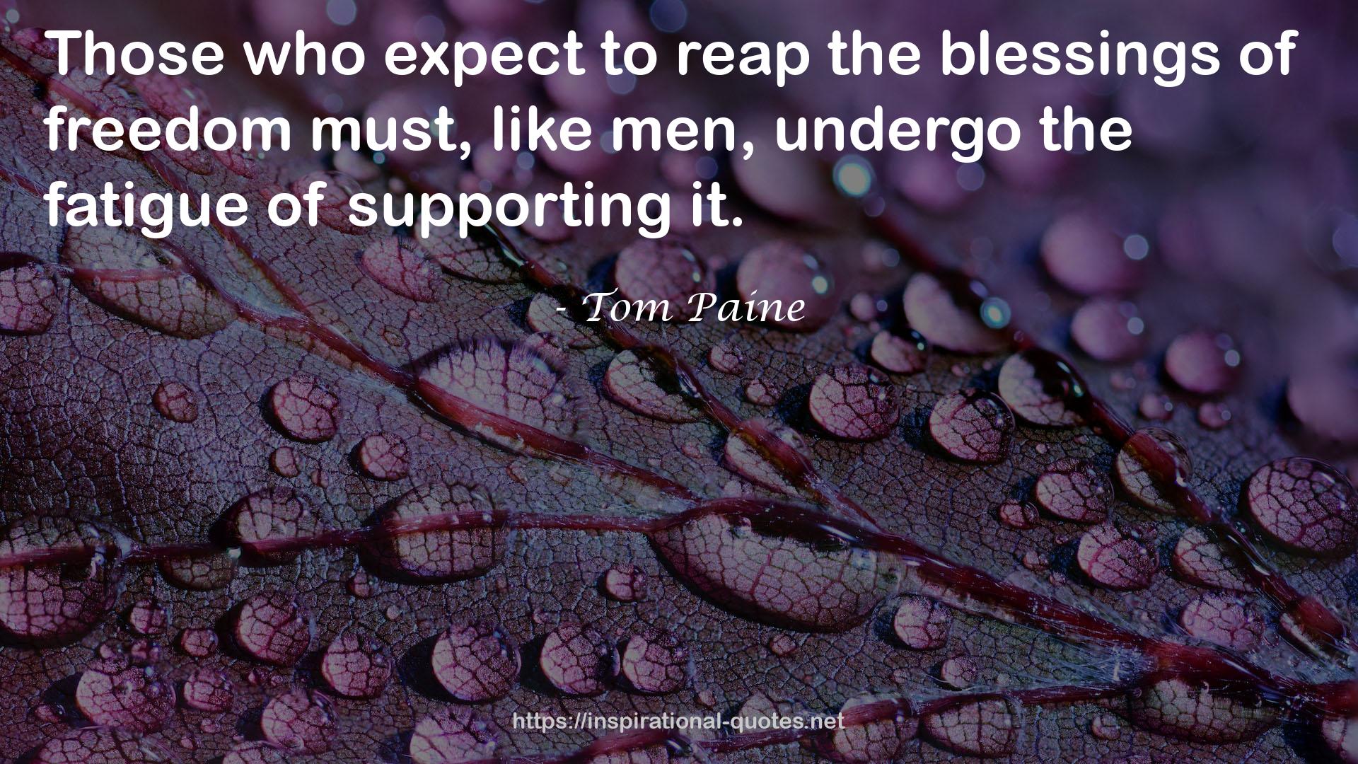 Tom Paine QUOTES