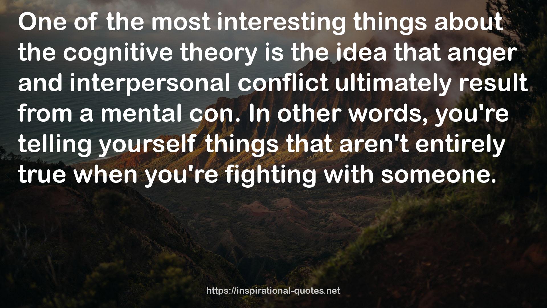 the cognitive theory  QUOTES