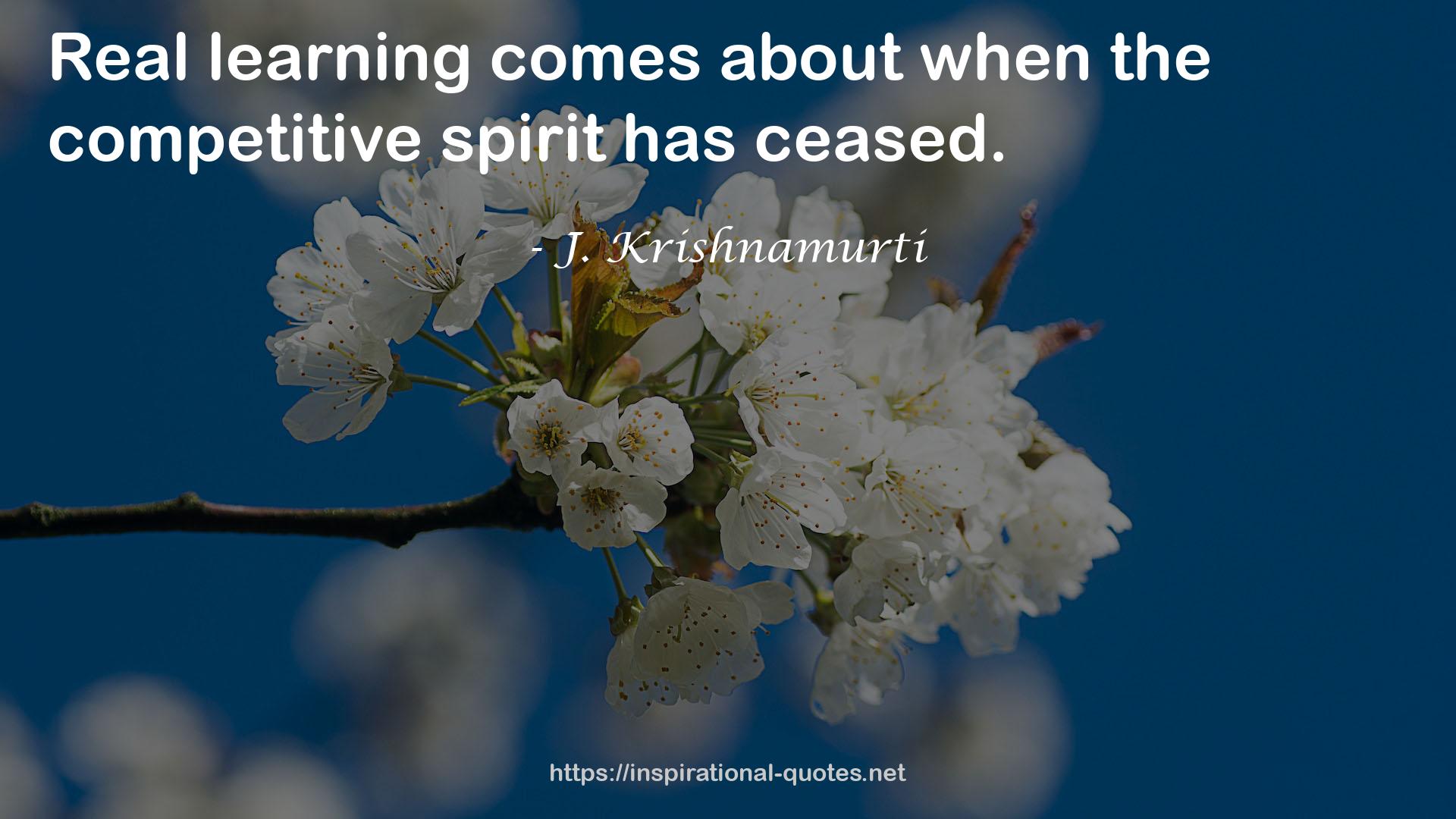 J. Krishnamurti QUOTES