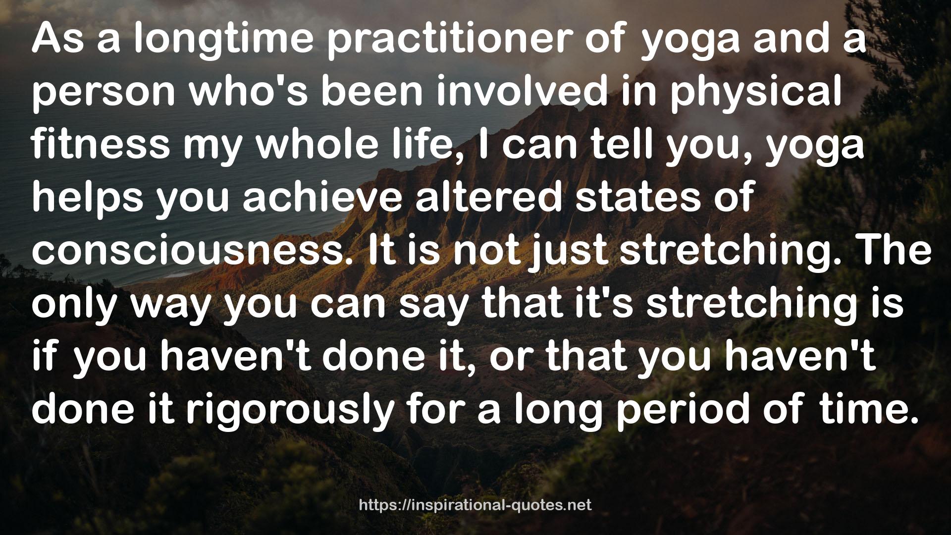 a longtime practitioner  QUOTES