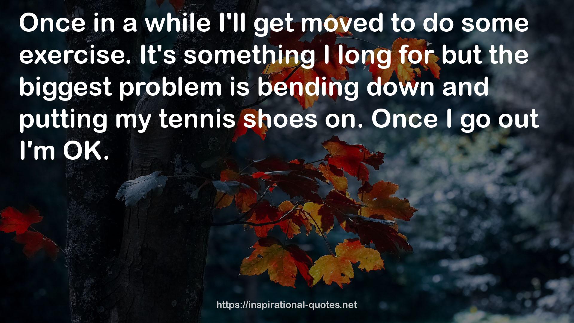 my tennis shoes  QUOTES