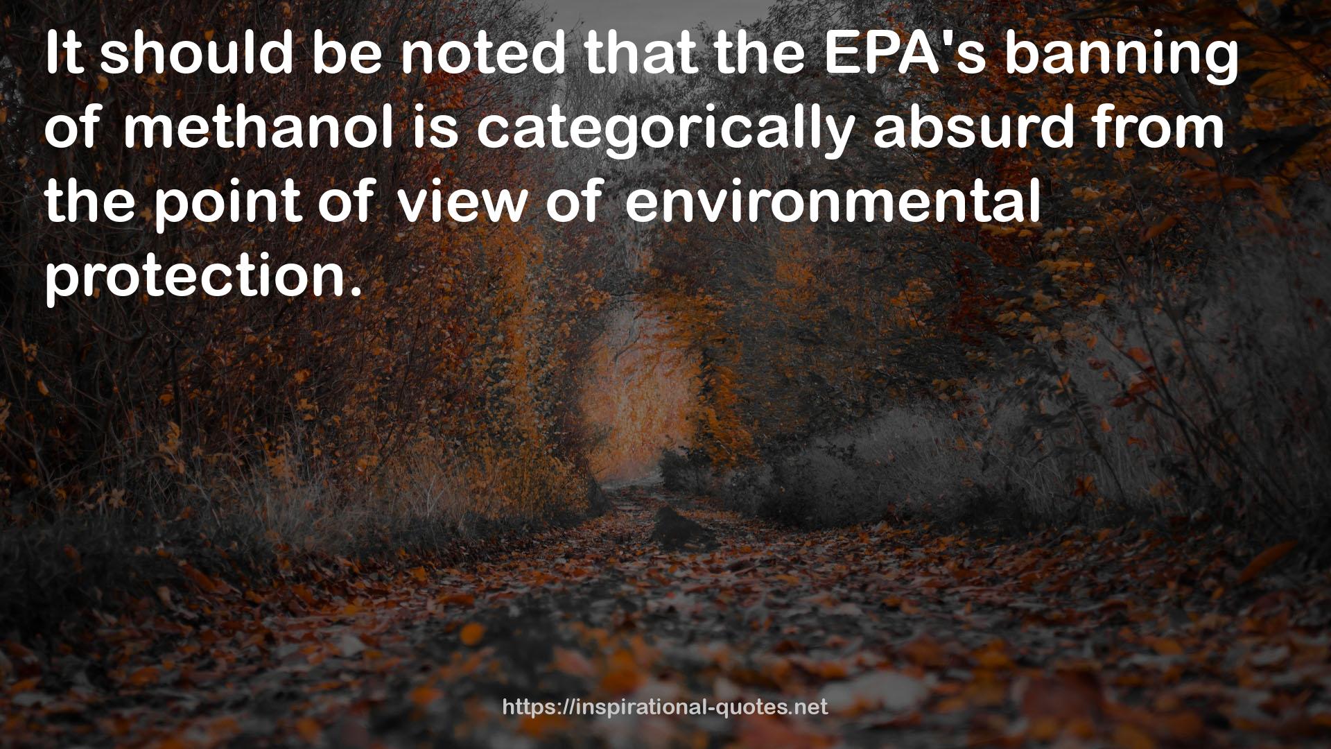 the EPA's banning  QUOTES