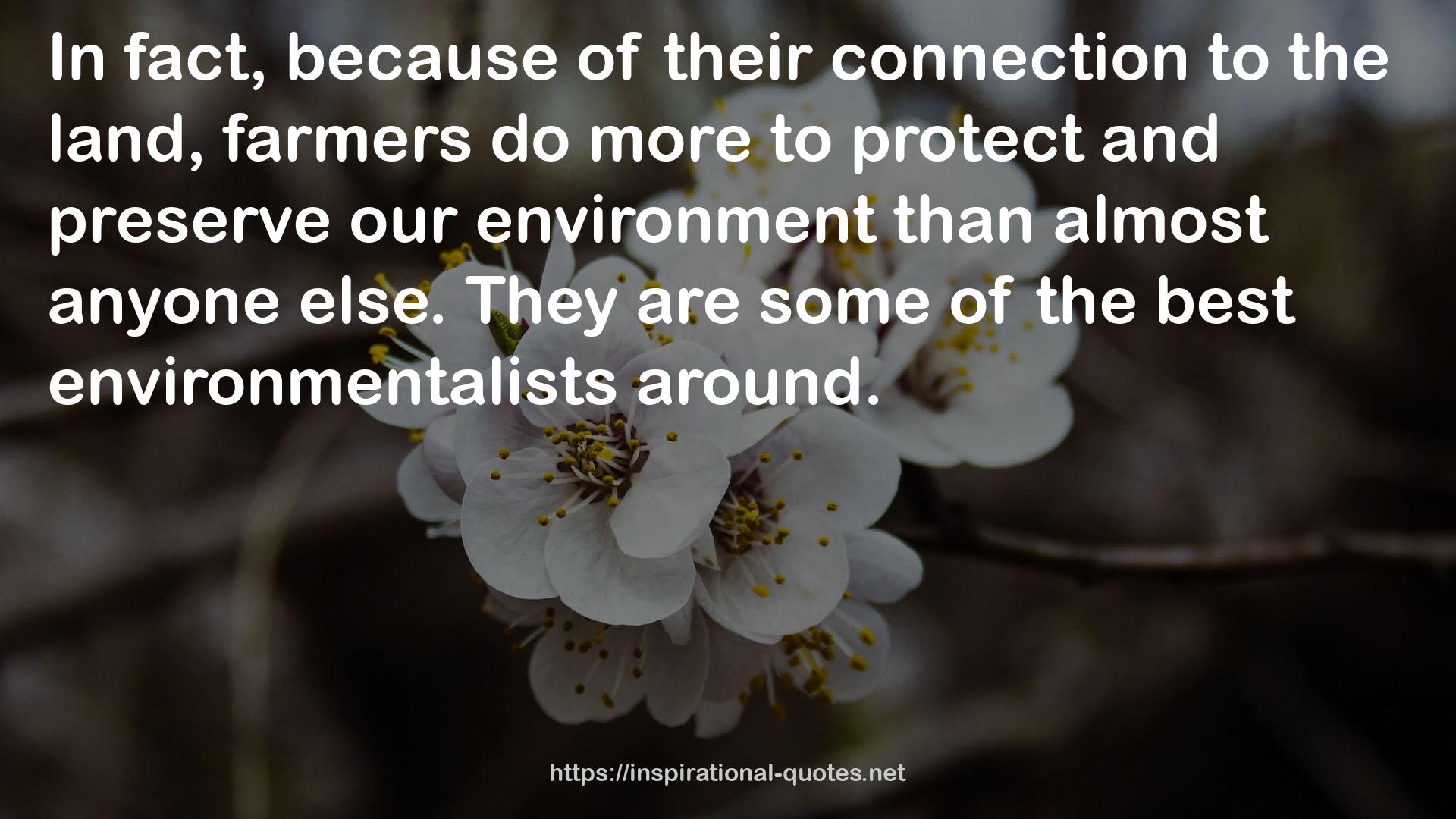 the best environmentalists  QUOTES