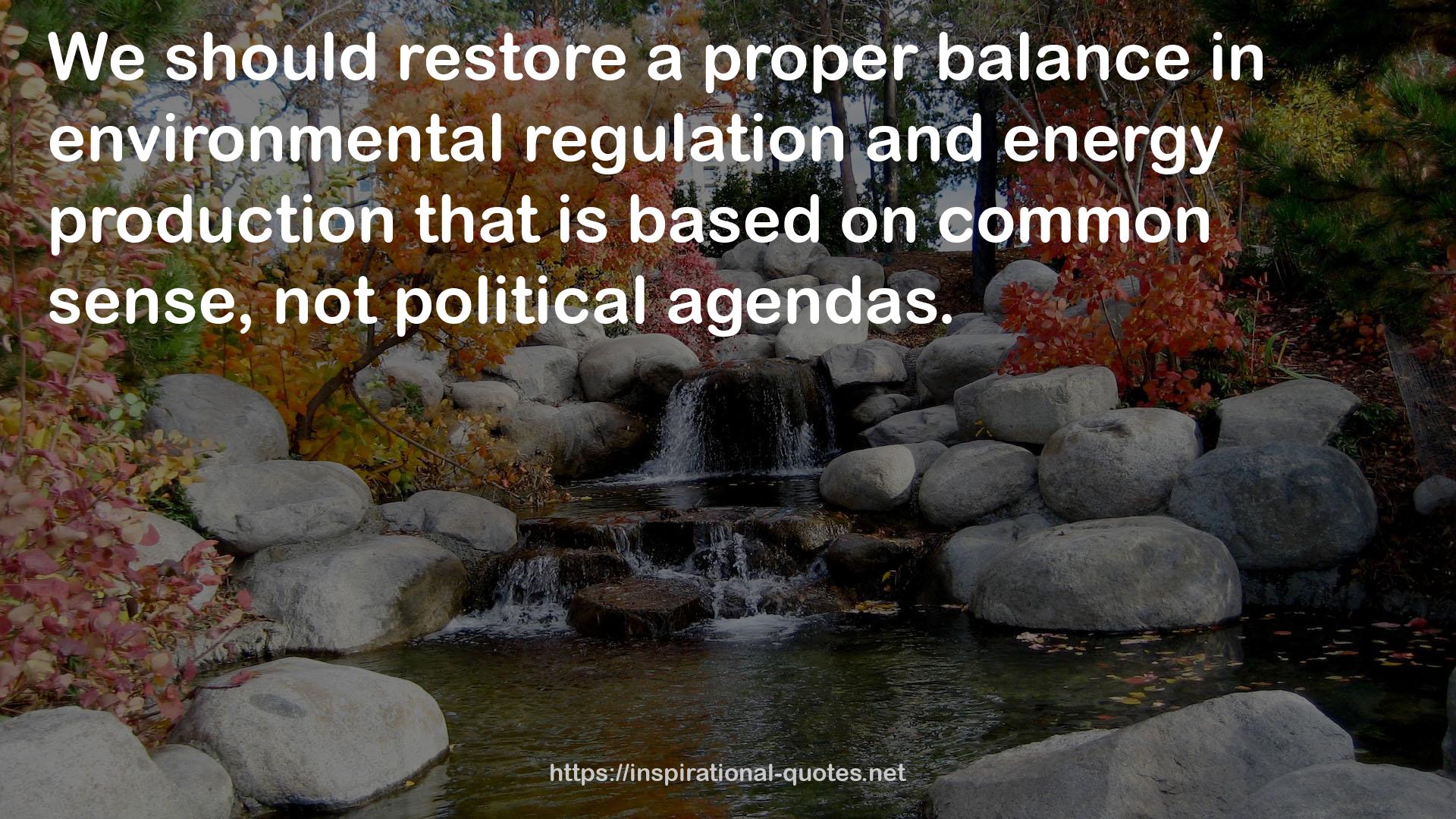 environmental regulation and energy production  QUOTES