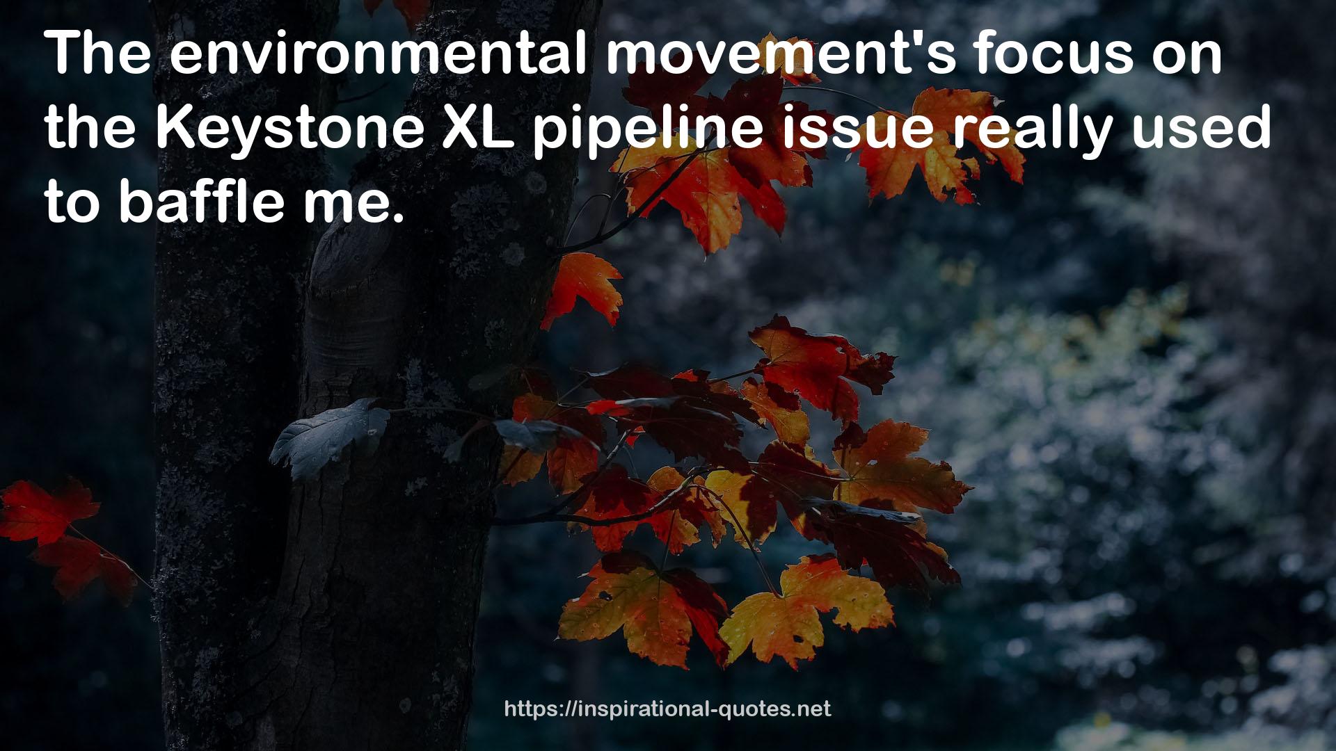 the Keystone XL pipeline issue  QUOTES