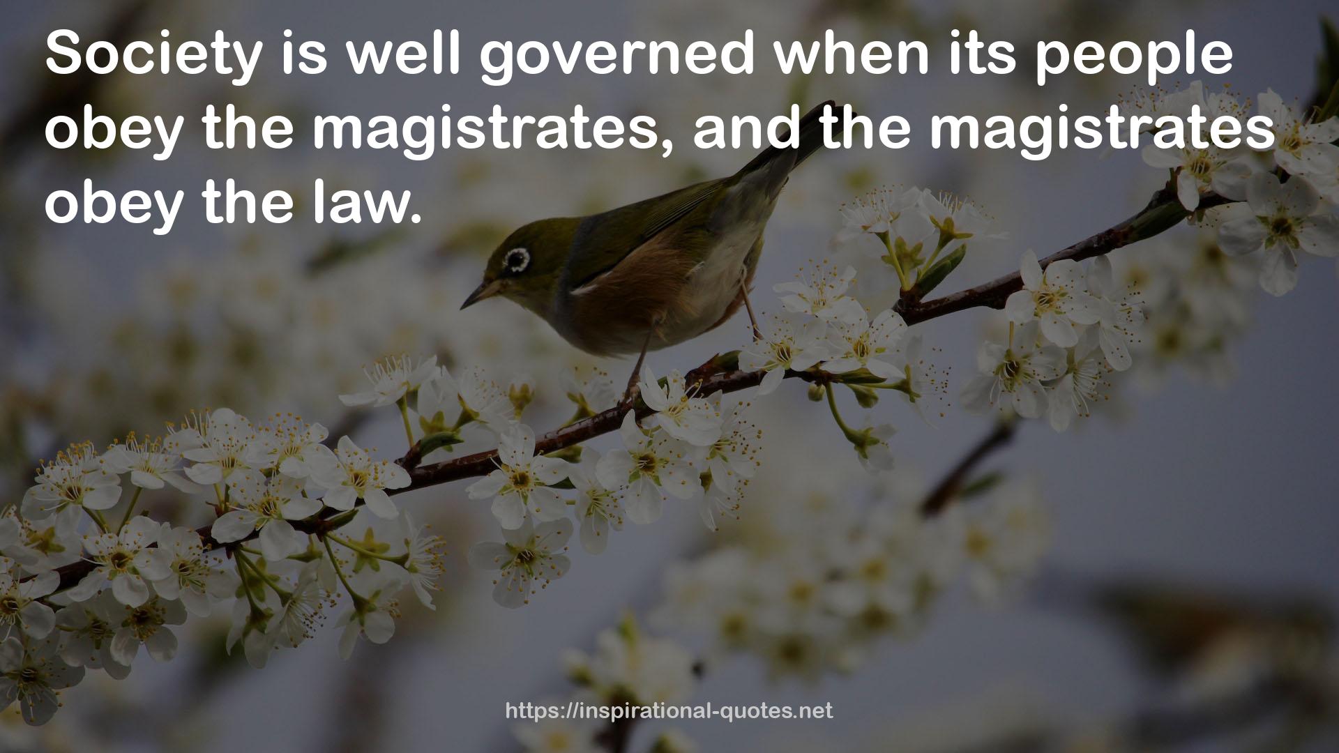 the magistrates  QUOTES