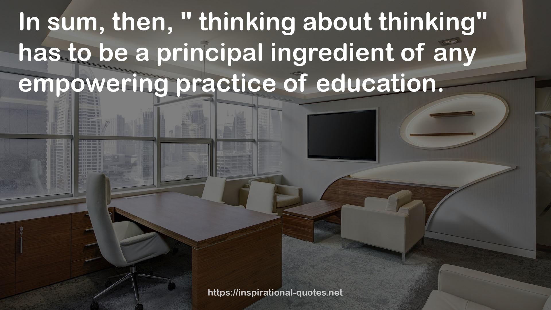 a principal ingredient  QUOTES
