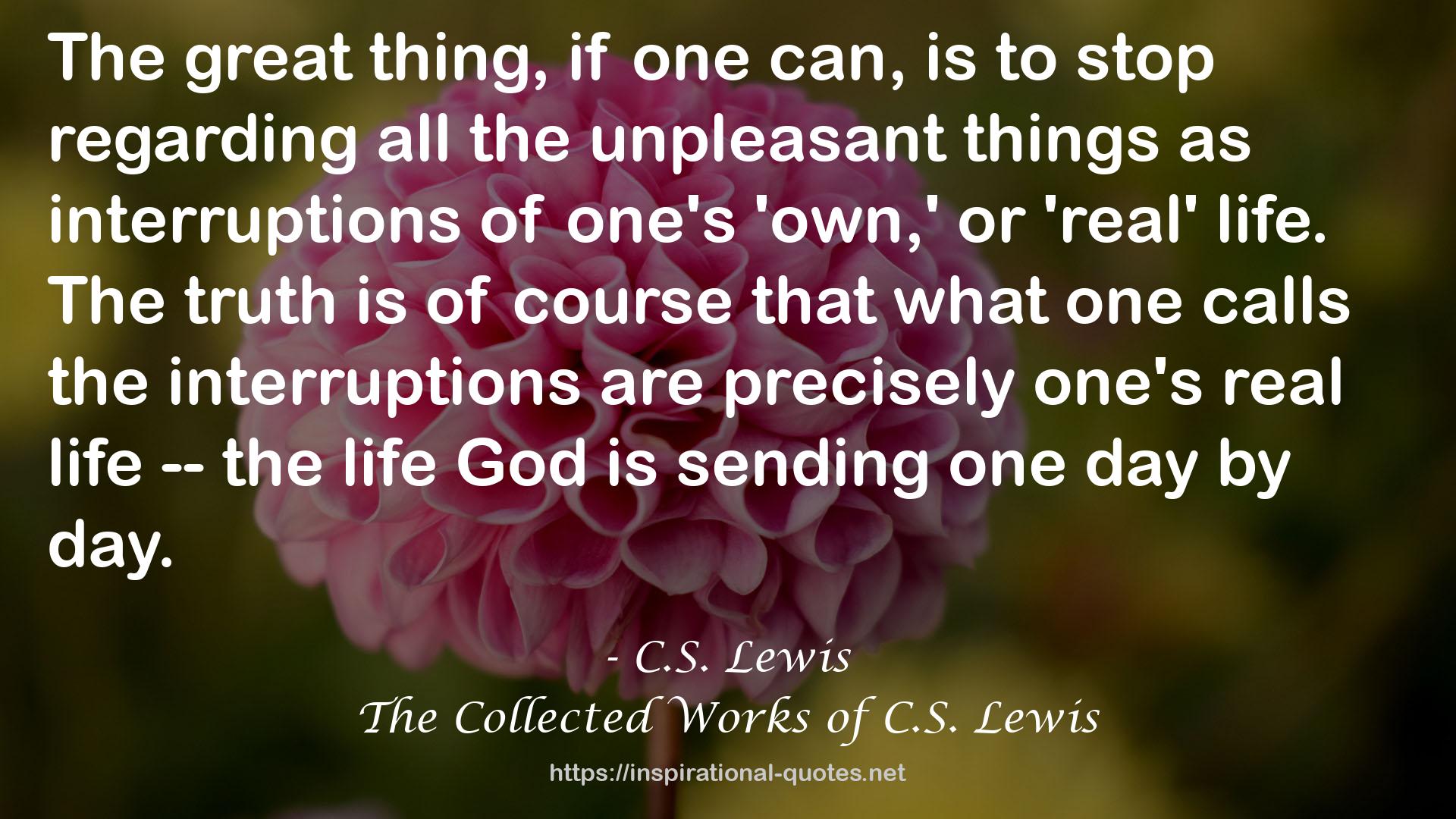 The Collected Works of C.S. Lewis QUOTES