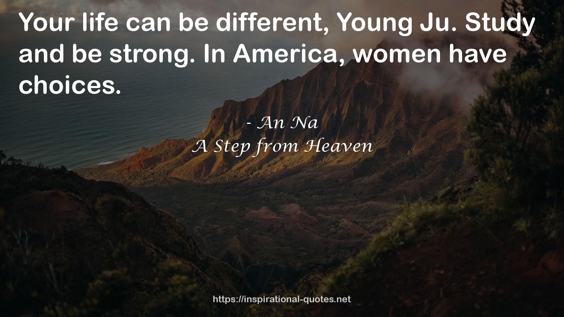 A Step from Heaven QUOTES