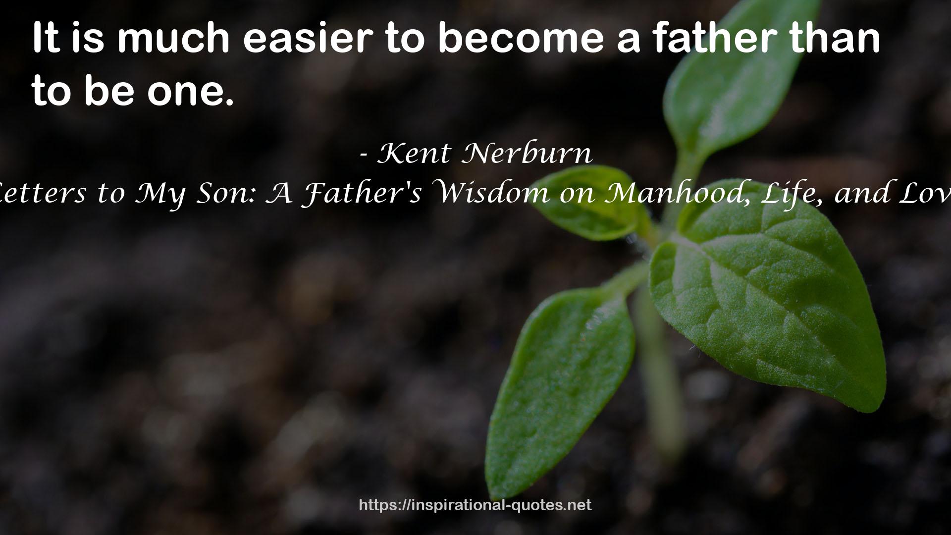 Letters to My Son: A Father's Wisdom on Manhood, Life, and Love QUOTES