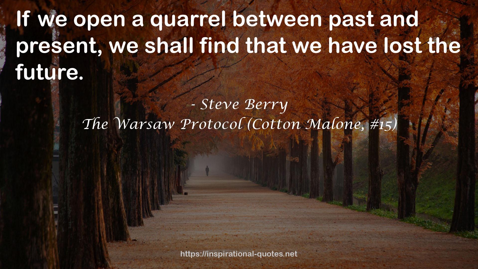 The Warsaw Protocol (Cotton Malone, #15) QUOTES