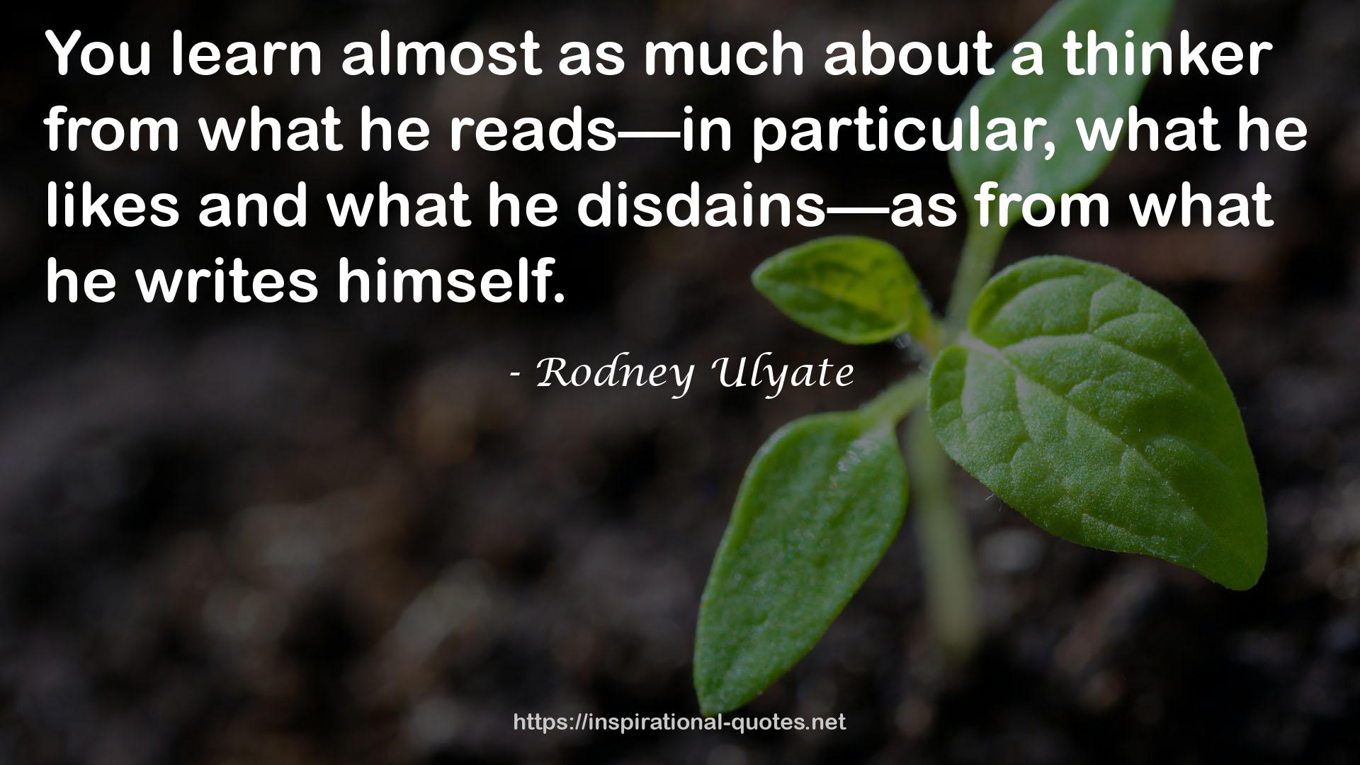 Rodney Ulyate QUOTES