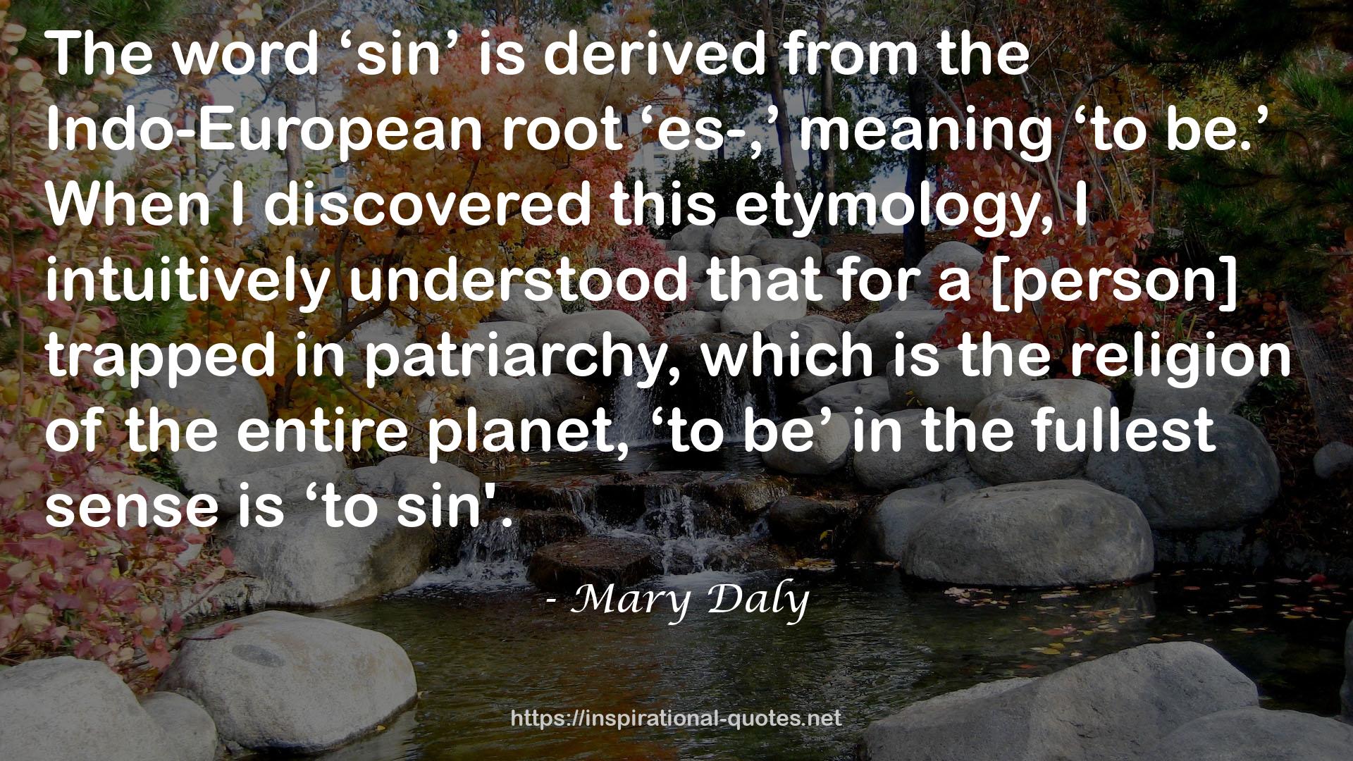 Mary Daly QUOTES