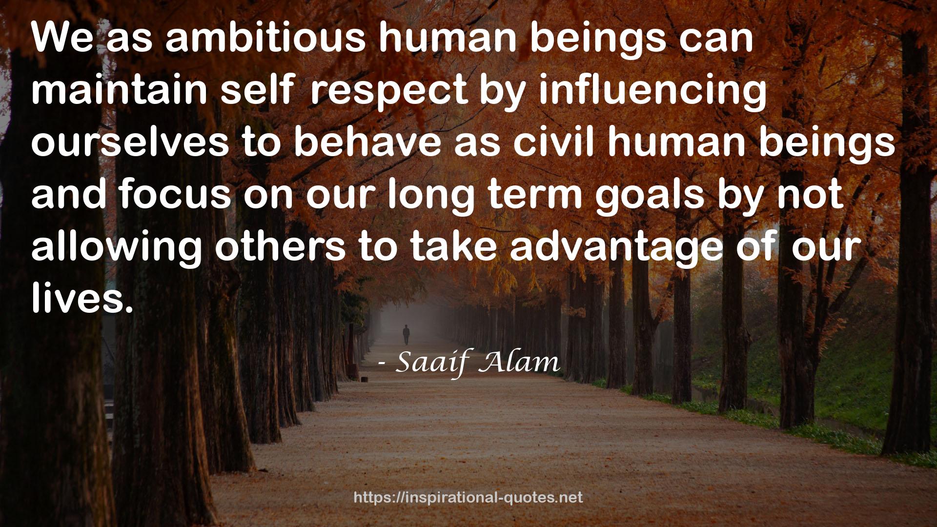 ambitious human beings  QUOTES