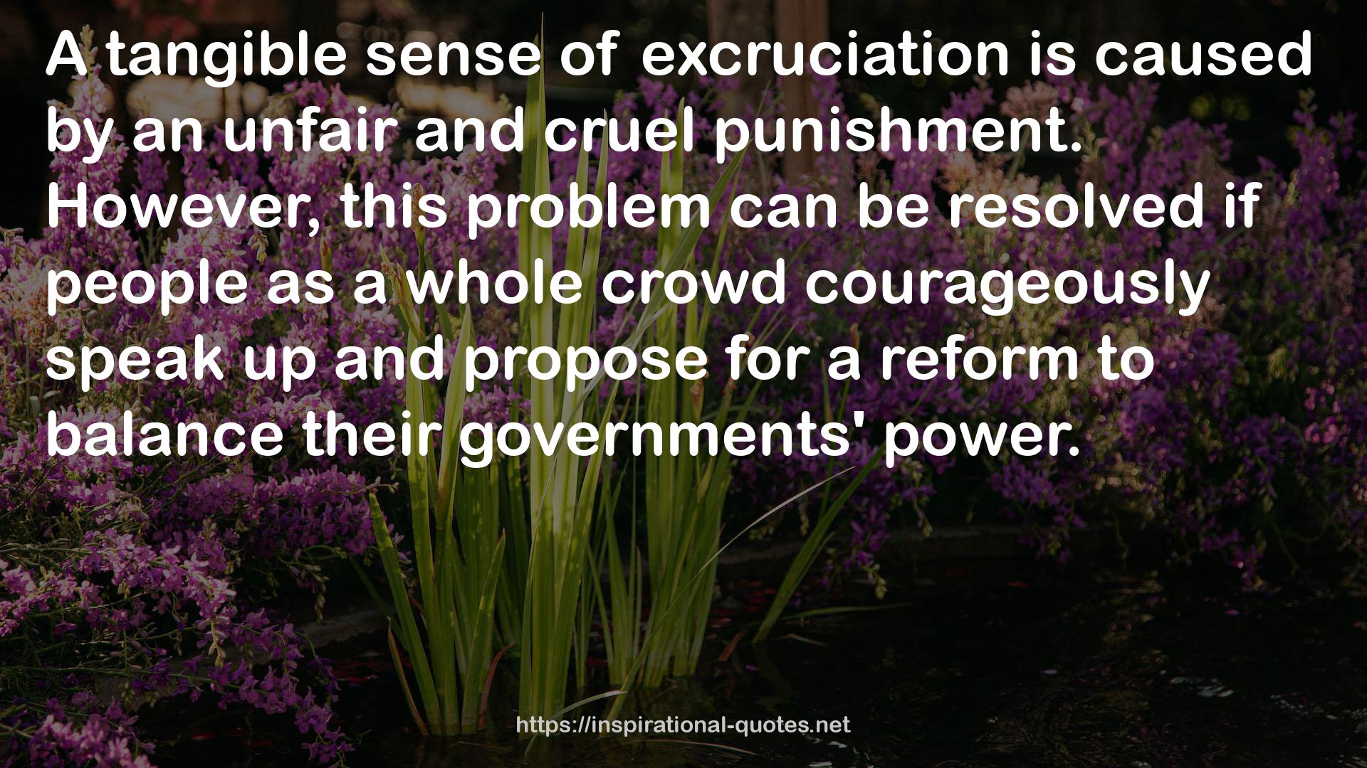 excruciation  QUOTES