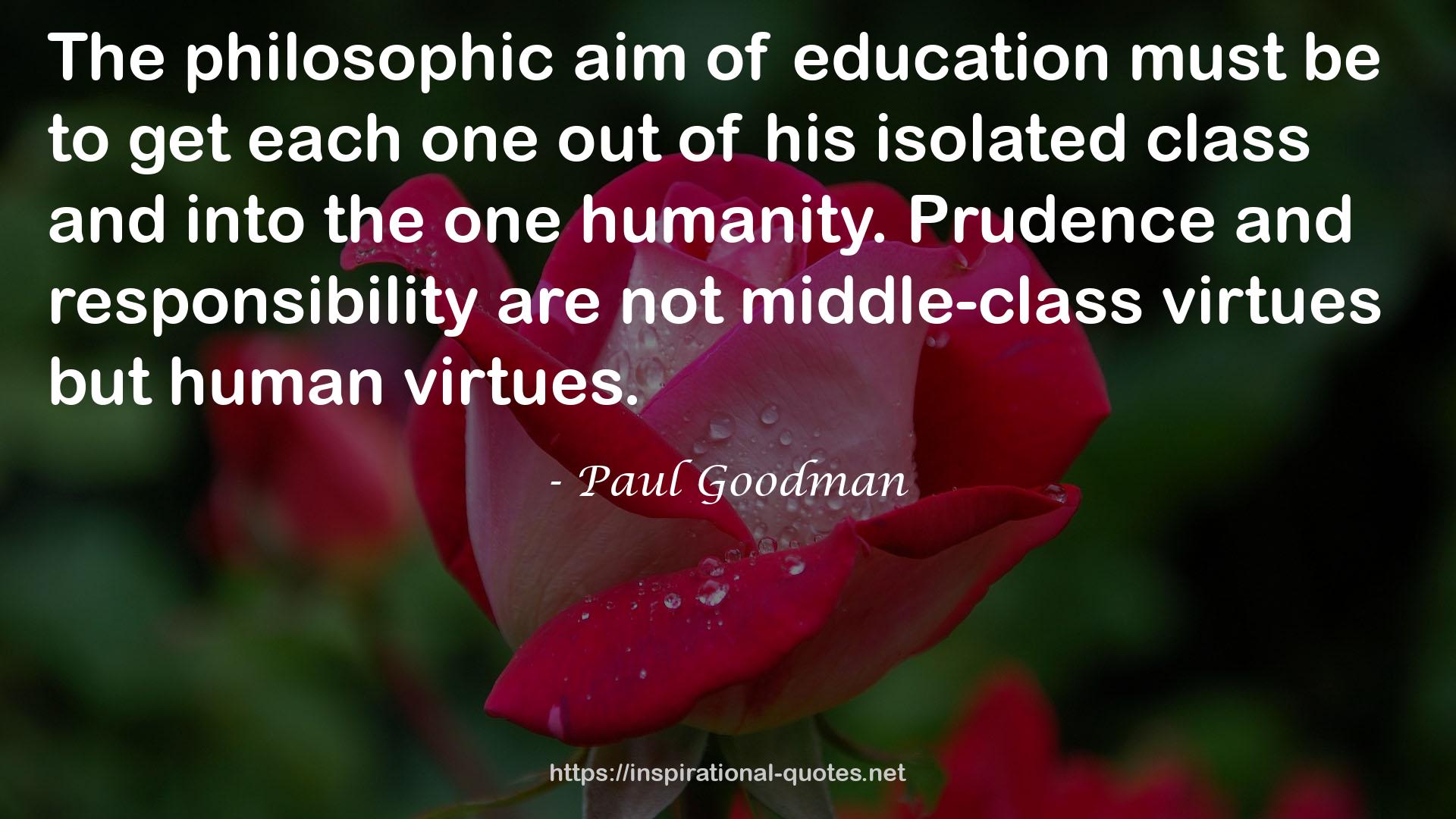 middle-class virtues  QUOTES