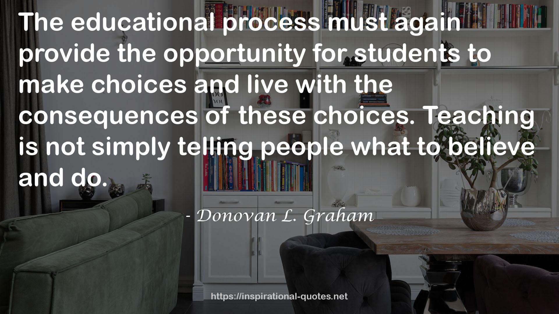 Donovan L. Graham QUOTES