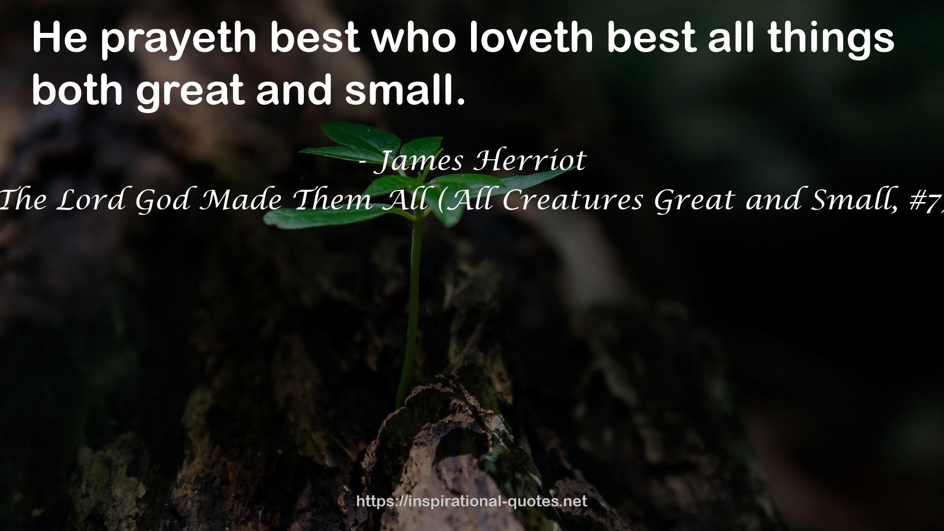 The Lord God Made Them All (All Creatures Great and Small, #7) QUOTES