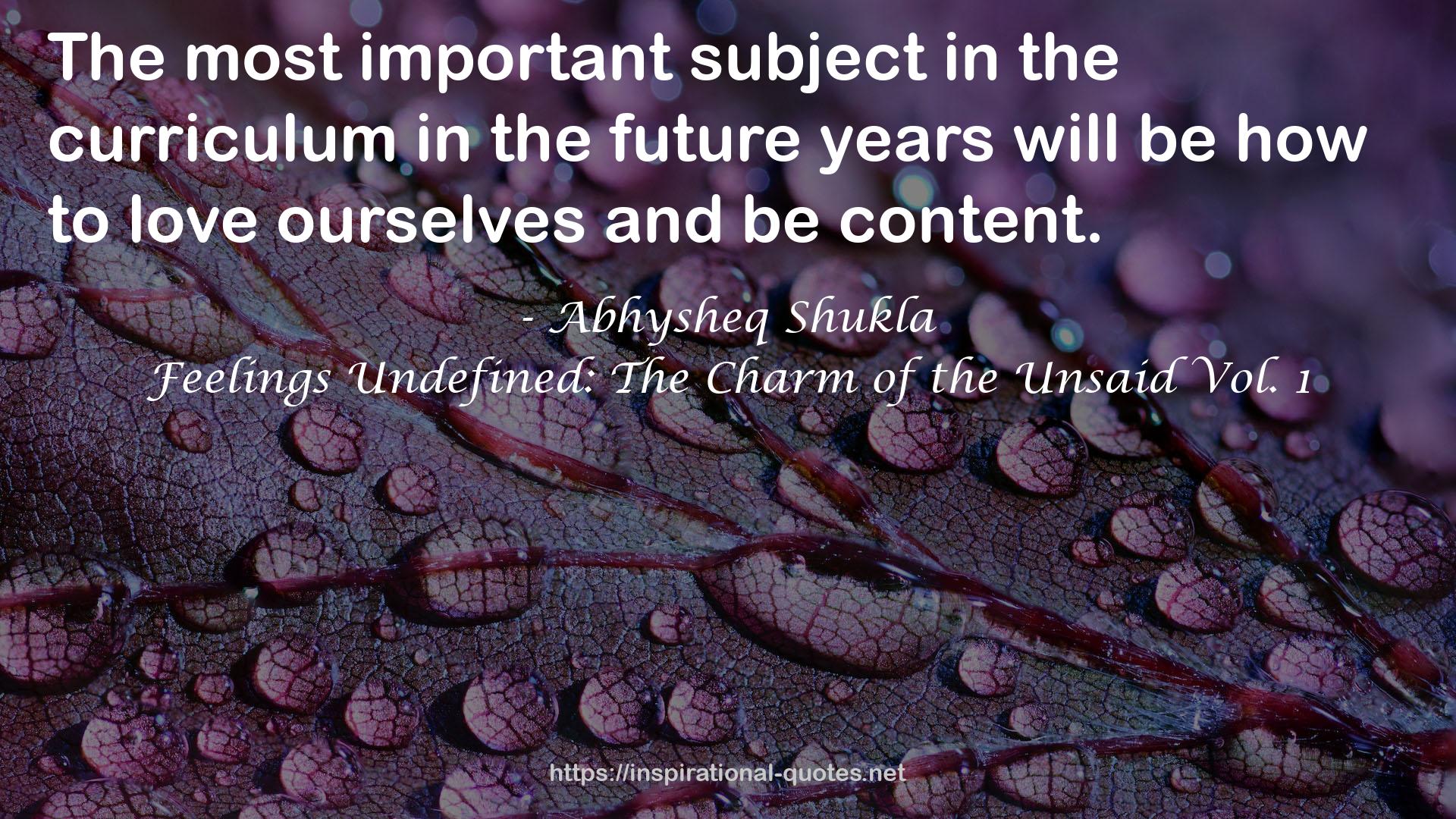 the future years  QUOTES